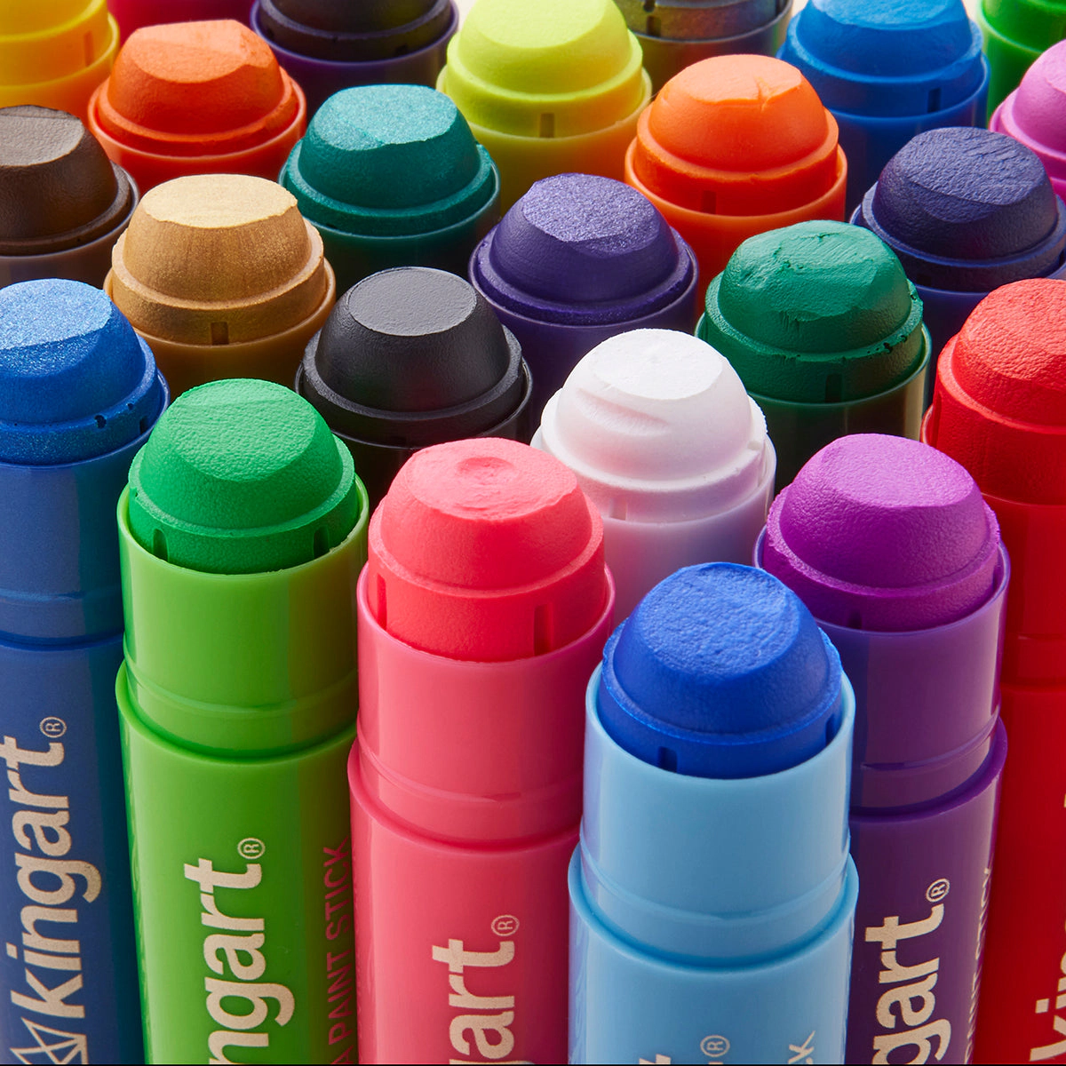 KINGART Tempera Paint Sticks, 24-Color Set