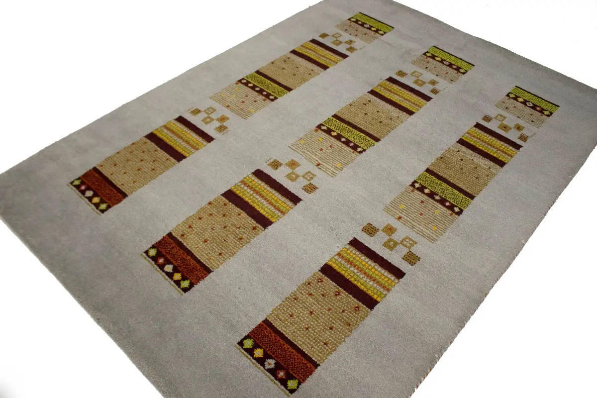 Magic Rugs Gray Geometric 6X8 Indo-Gabbeh Oriental Rug