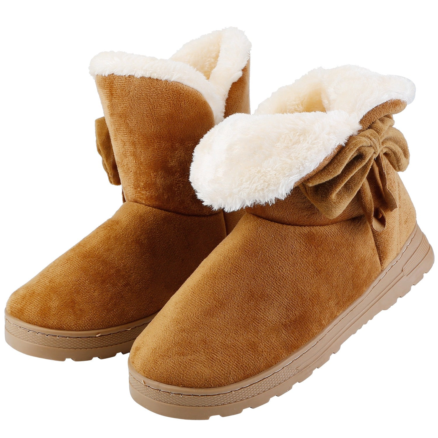 N' POLAR Unisex Plush-Lined Mid-Calf Snow Boots