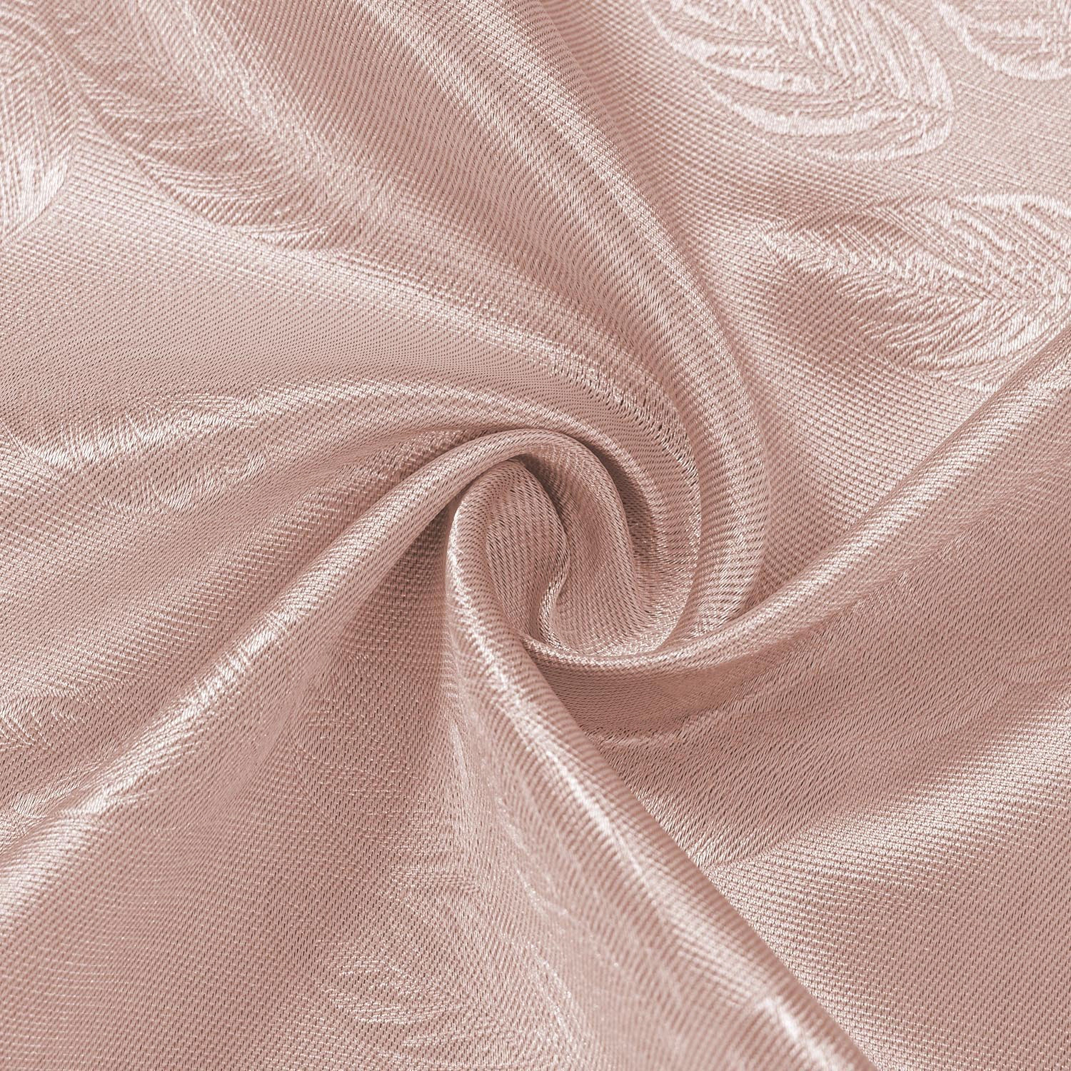 Olivia Gray 100% Polyester 200 GSM Arlo Embossed Blackout Grommet Curtain Panel 54" x 84" Blush