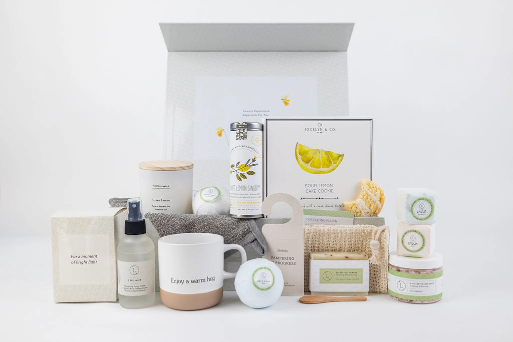 Lizush  Get Well Gift Basket, All-Natural Eucalyptus Care Package