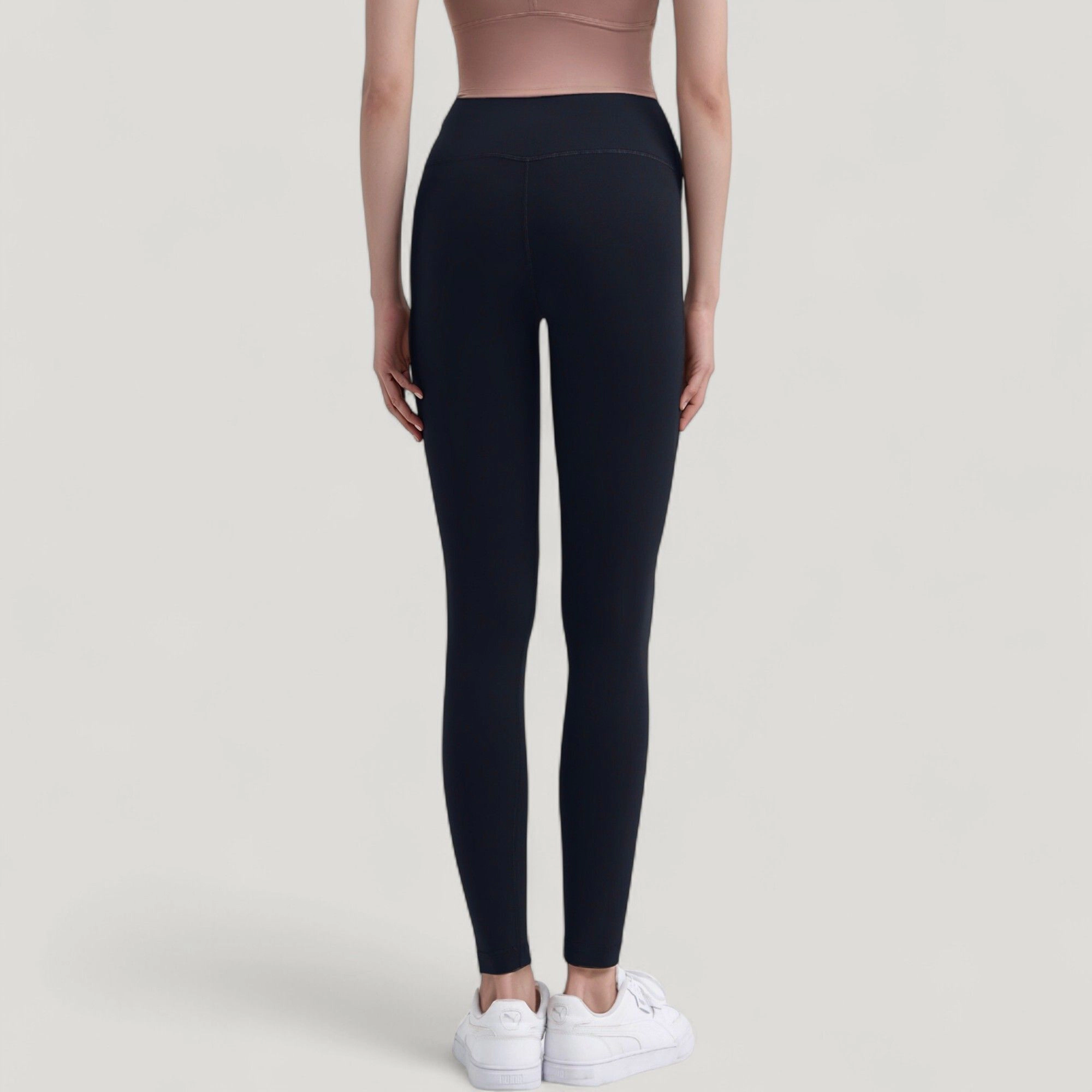 Anna-Kaci Active Women's High Waist Full Length Leggings with Wide Waistband Design