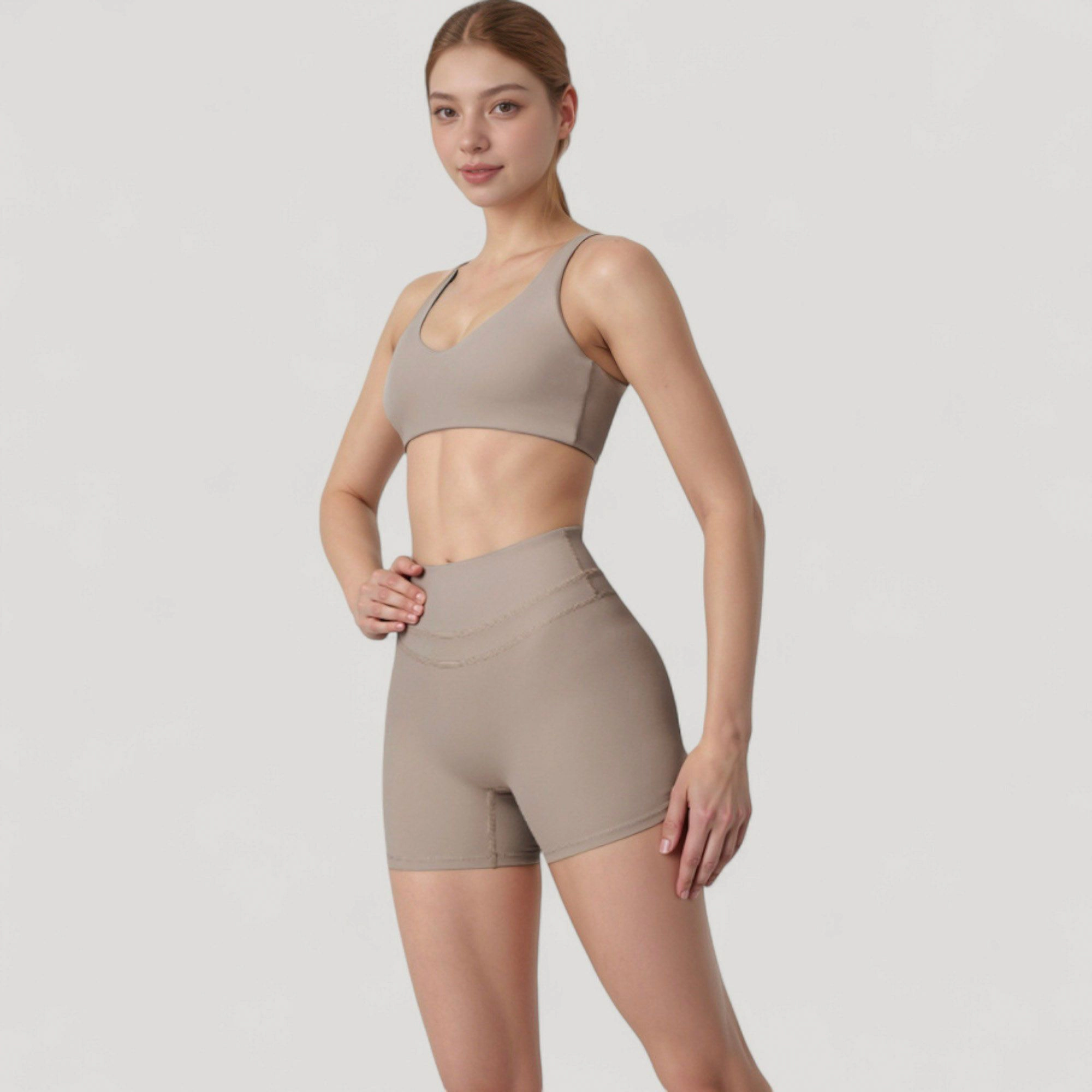 Anna-Kaci Women's High Waist Seamless Biker Shorts with Wide Waistband and Stretch Fit for Active Comfort