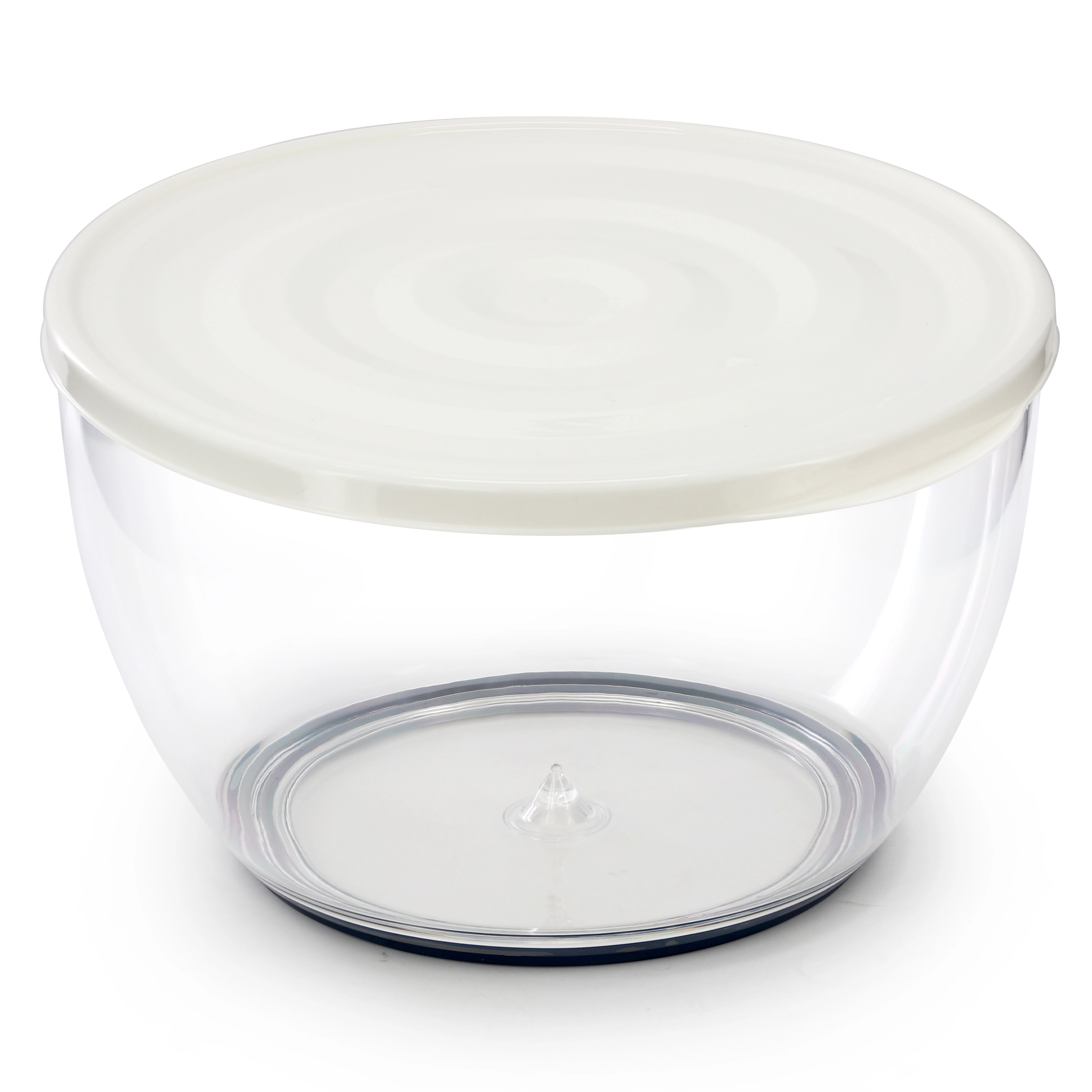 Oster Hunterdale 6.3 Quart Plastic Salad Spinner in White