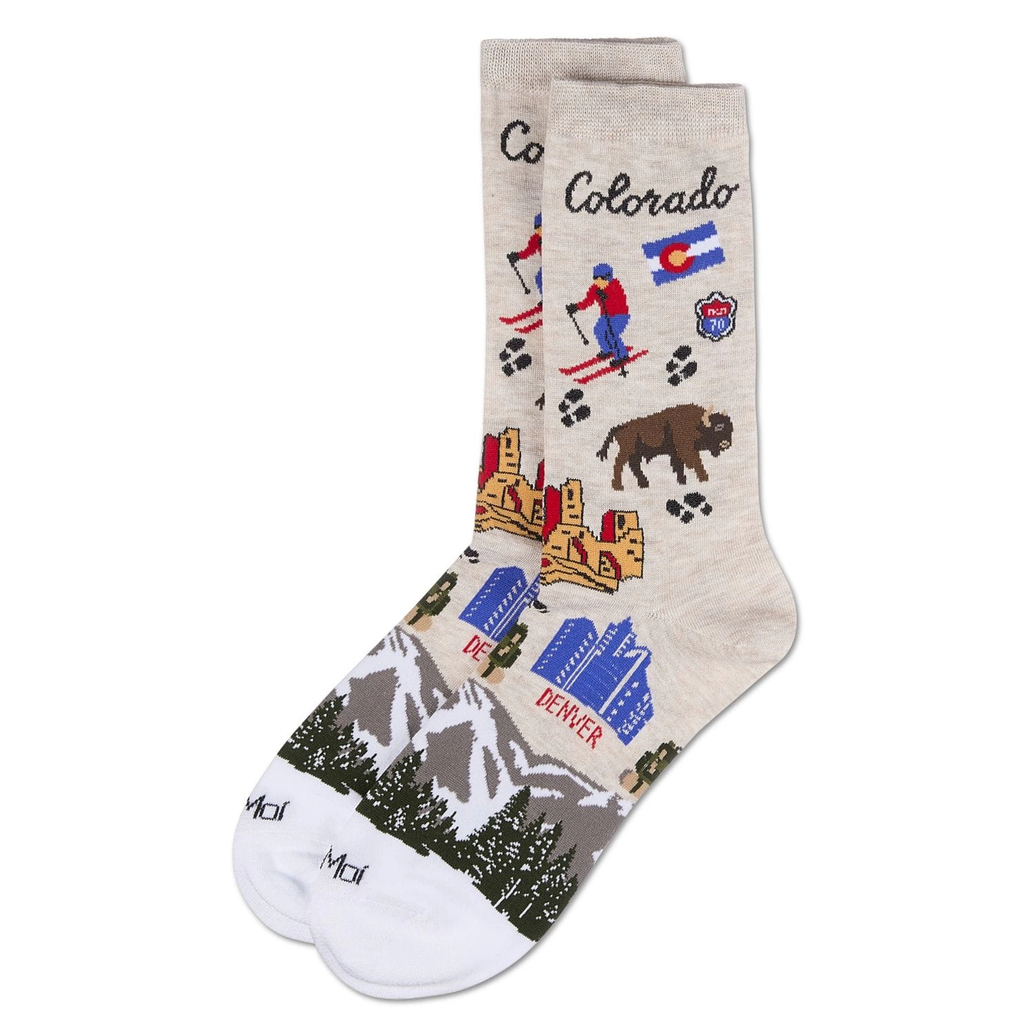 MeMoi Women's Colorado Rayon From Bamboo Crew Socks