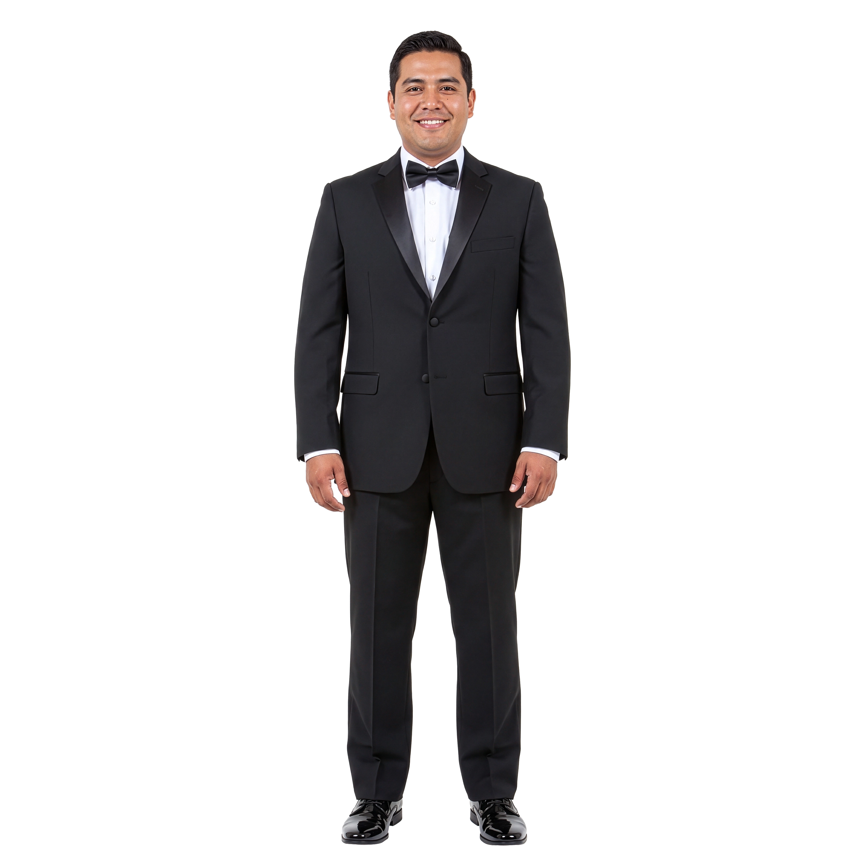 Bryan Michaels Mens 2pc Tuxedo Set w/ Satin Notch Lapel, Available Regular and Slim Fit