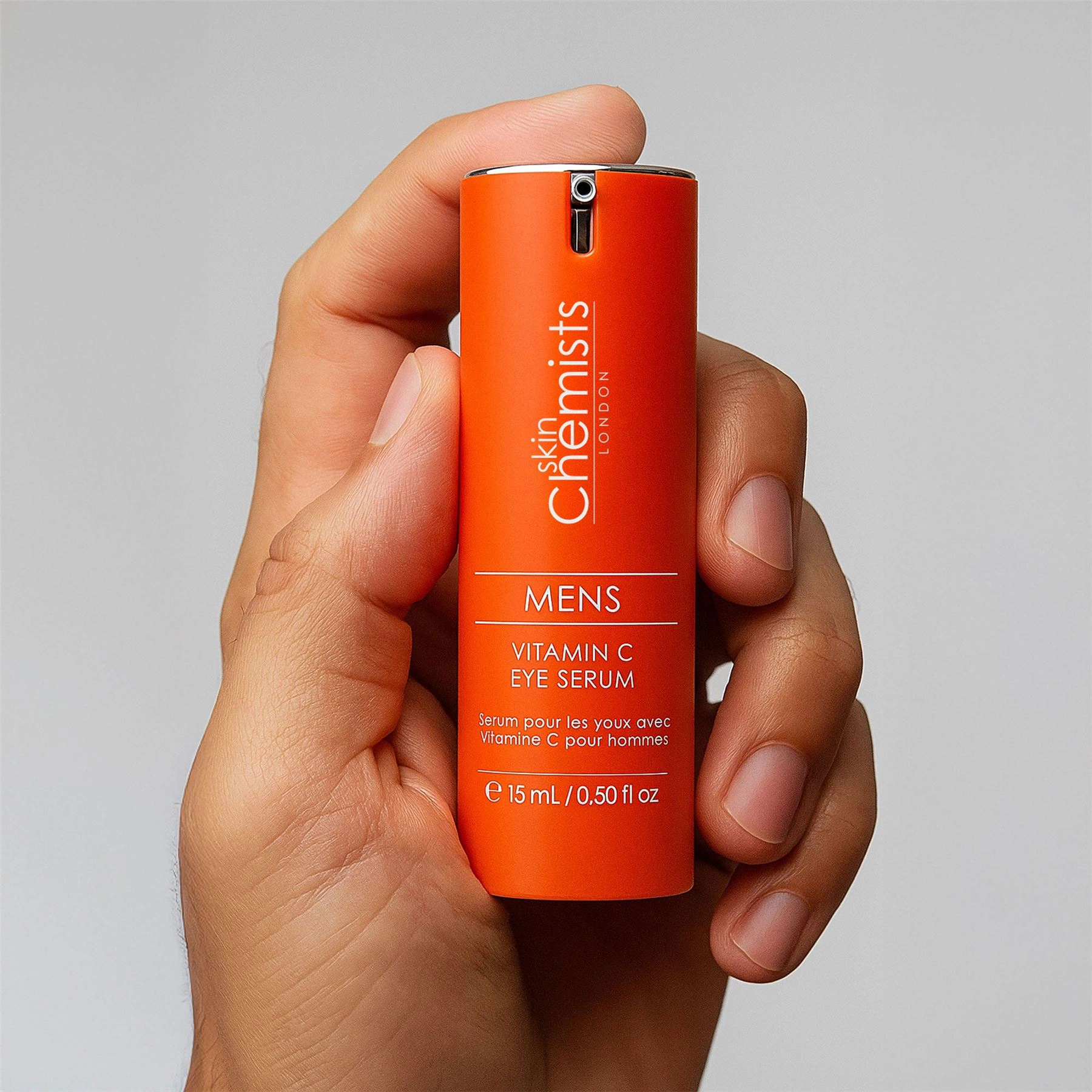 skinChemists Men's Vitamin C Eye Serum 15ml - Brightening Anti-Aging Treatment