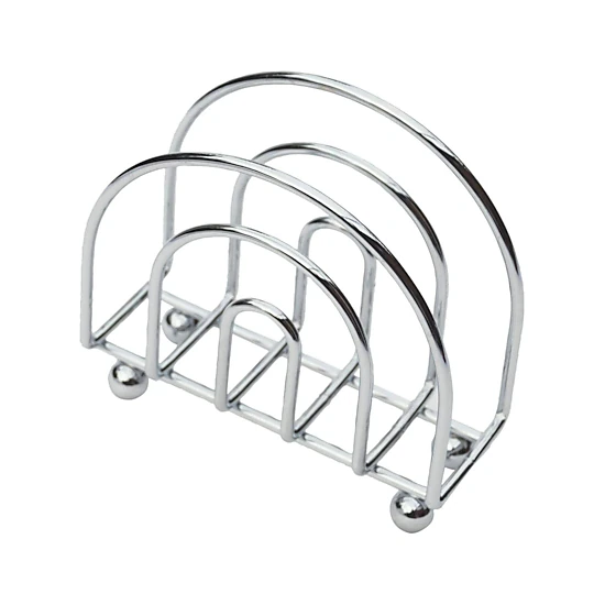 Home Collection Silver Chrome Metal Napkin Holder
