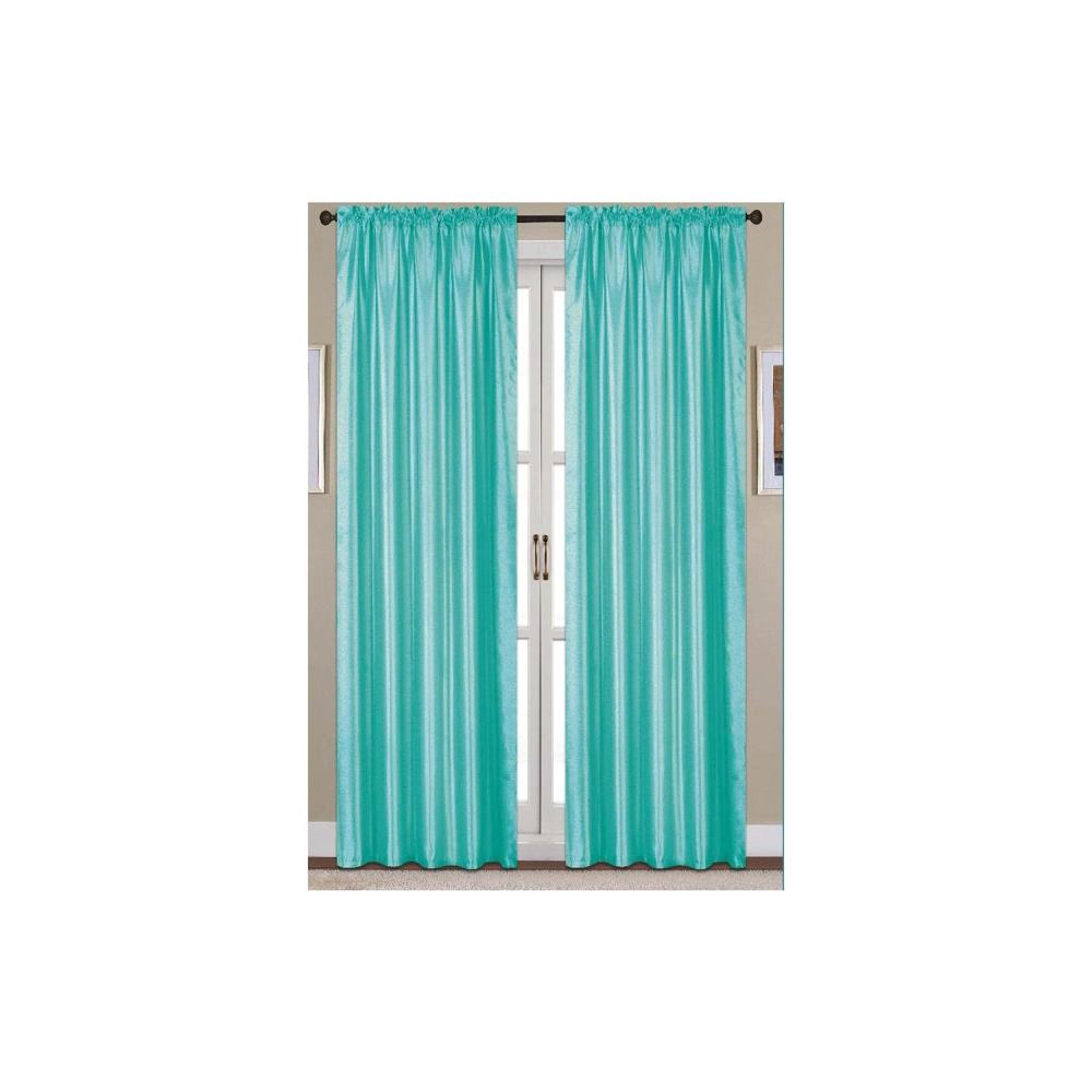 RT Designers Collection Nikki Faux Silk Rod Pocket Curtain Panel - 54 x 95