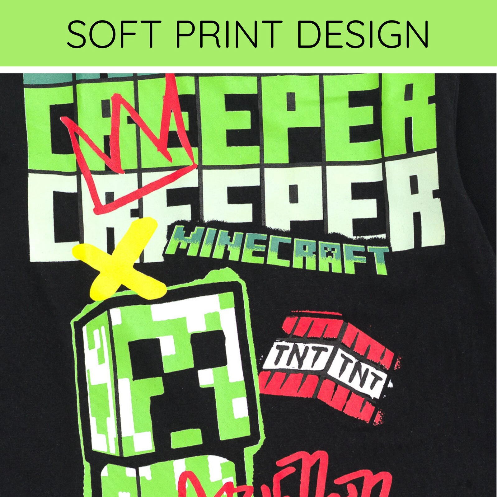 Minecraft Creeper Boys' Loungewear 2-Piece Tee and Pants Set