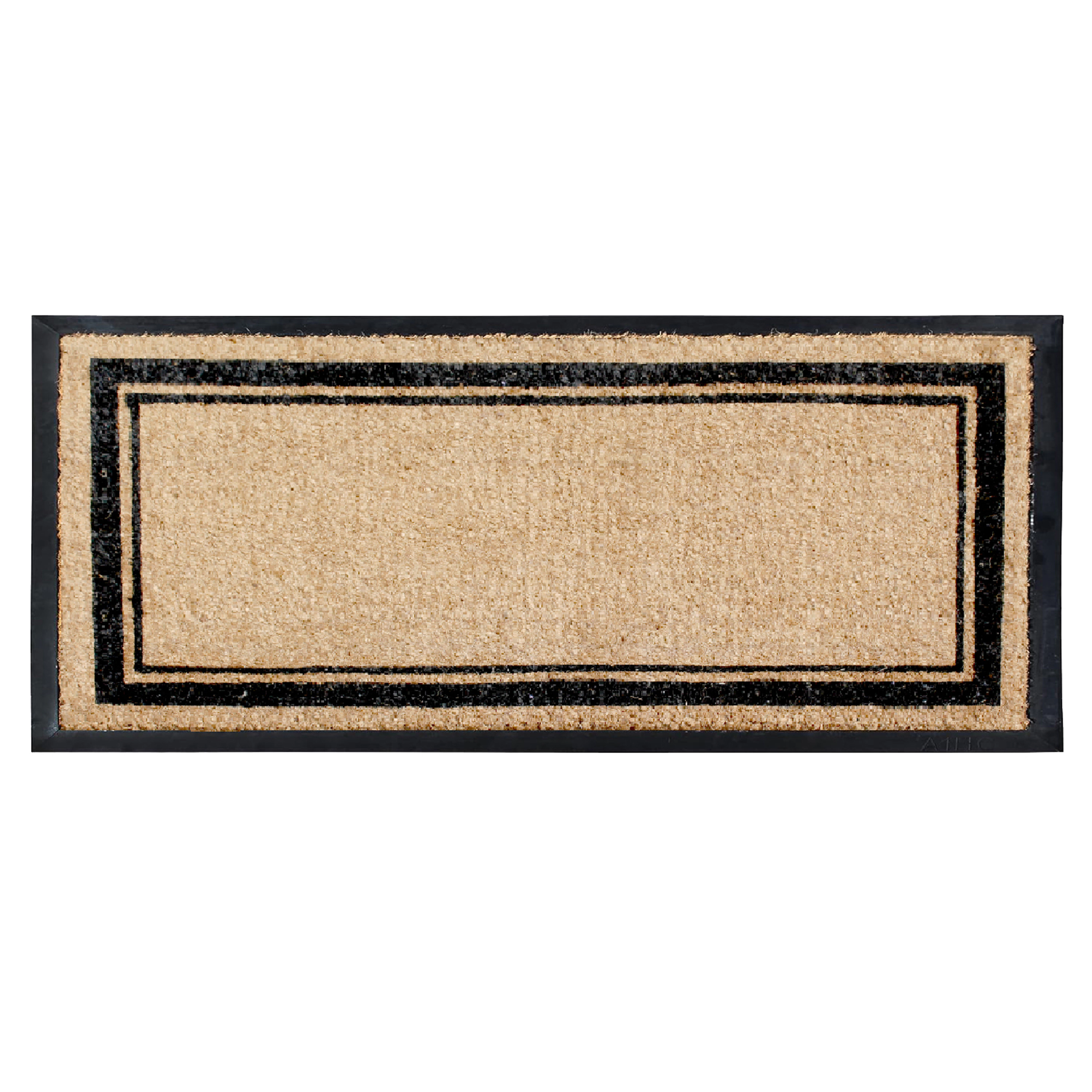 A1HC Coir and Rubber Door Mat 30x60 Inches Anti-Shed Fade-Resistant Markham Picture Frame Black