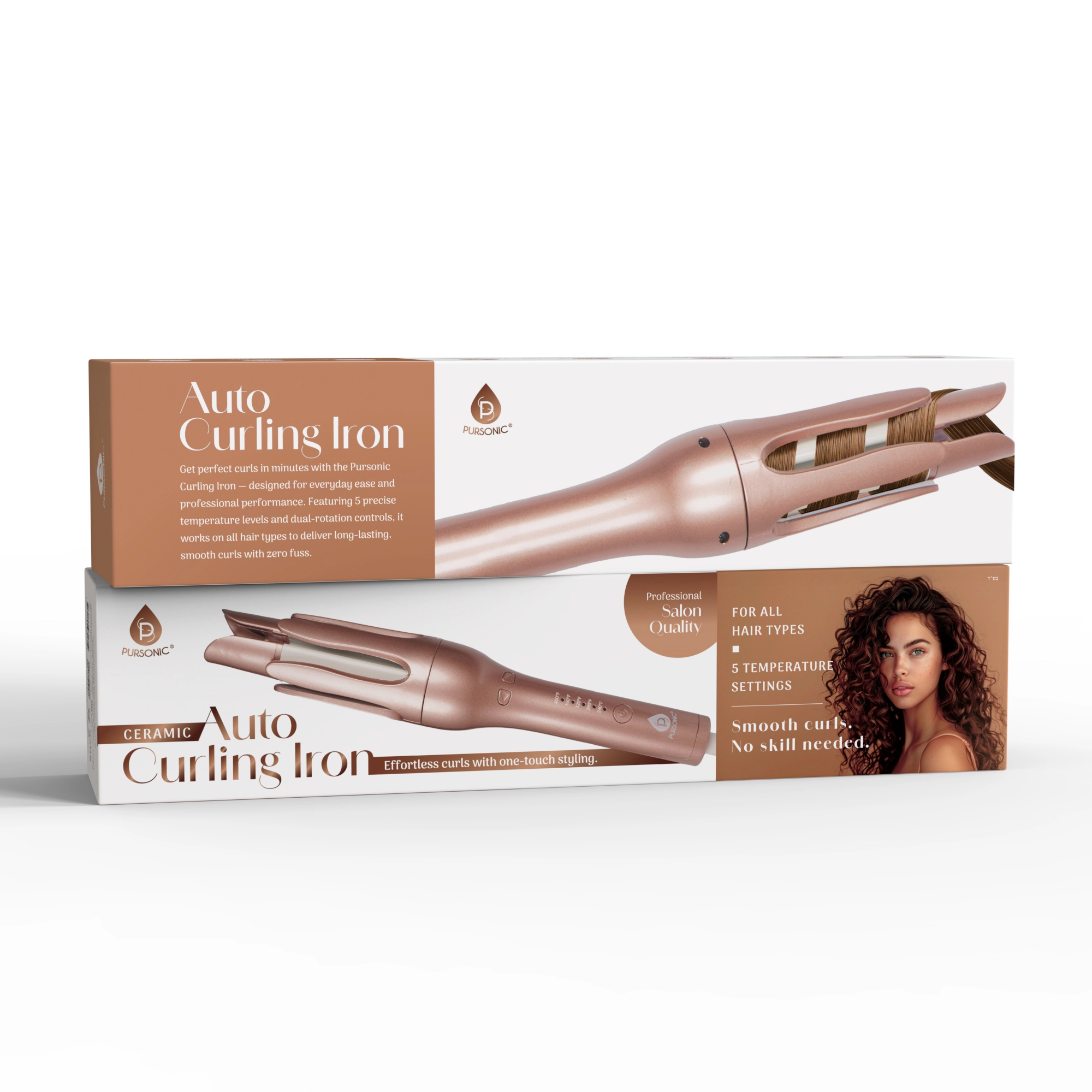 Pursonic Women’s Automatic Ceramic Curling Iron – Salon-Quality Curls Minutes