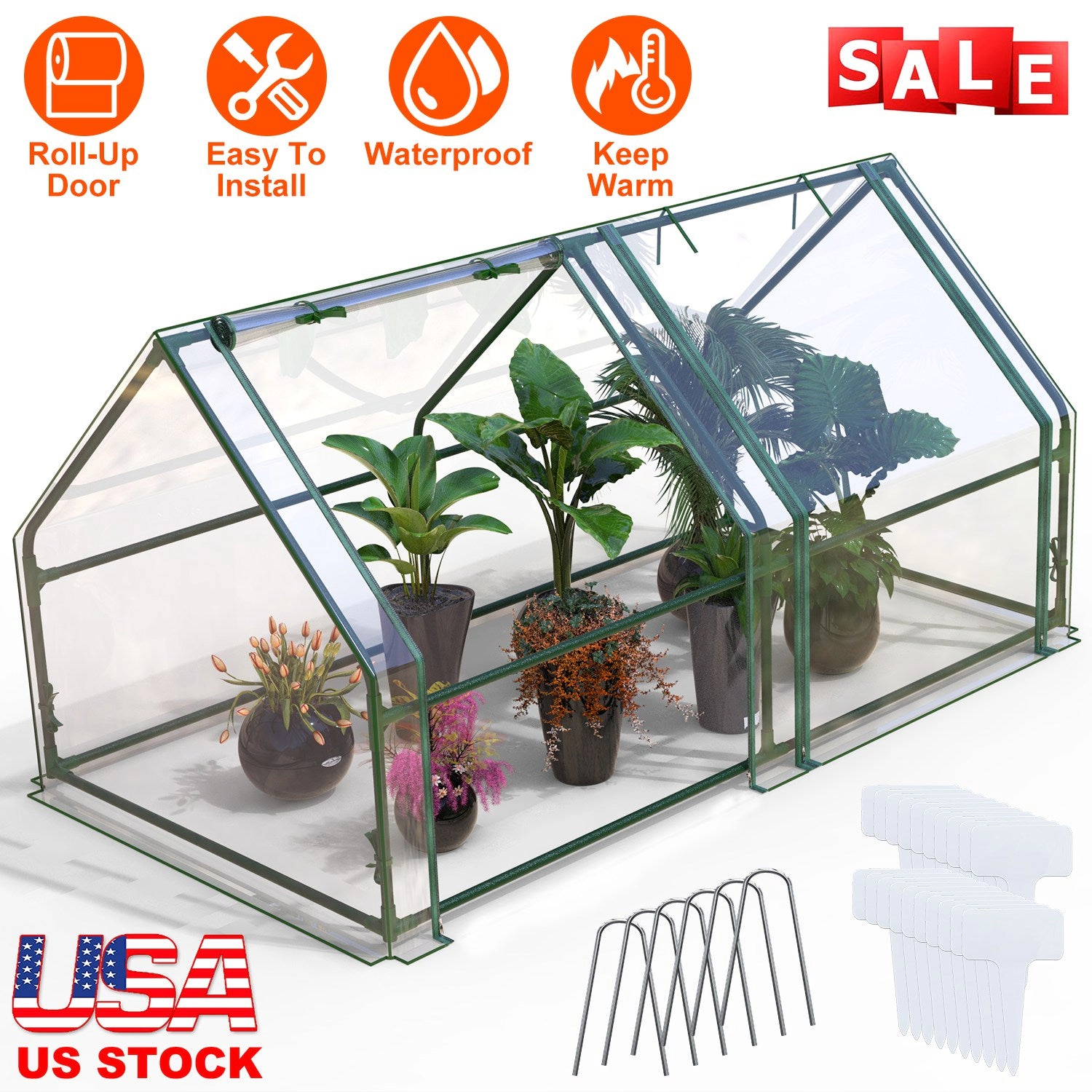 IMounTEK Unisex Waterproof Roll-Up Mini Greenhouse
