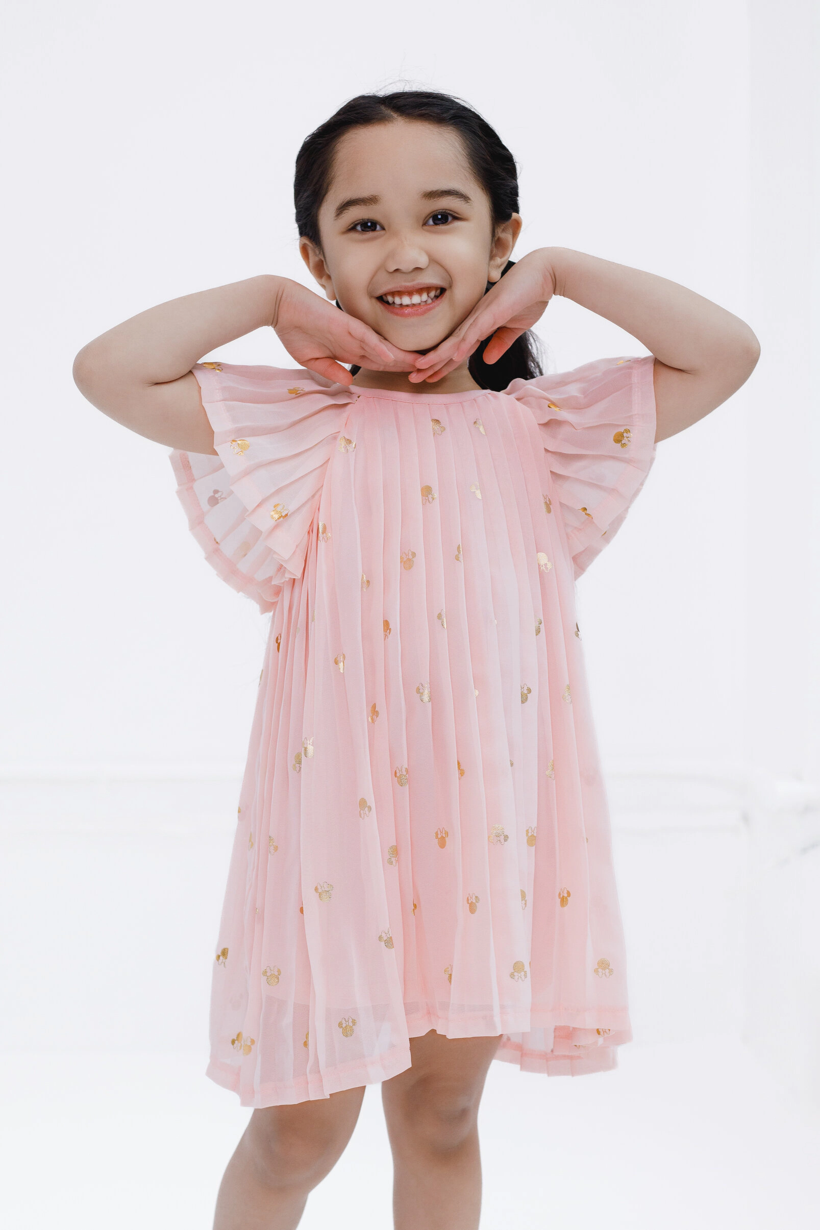 Disney Minnie Mouse Girls' Pleated Dress
