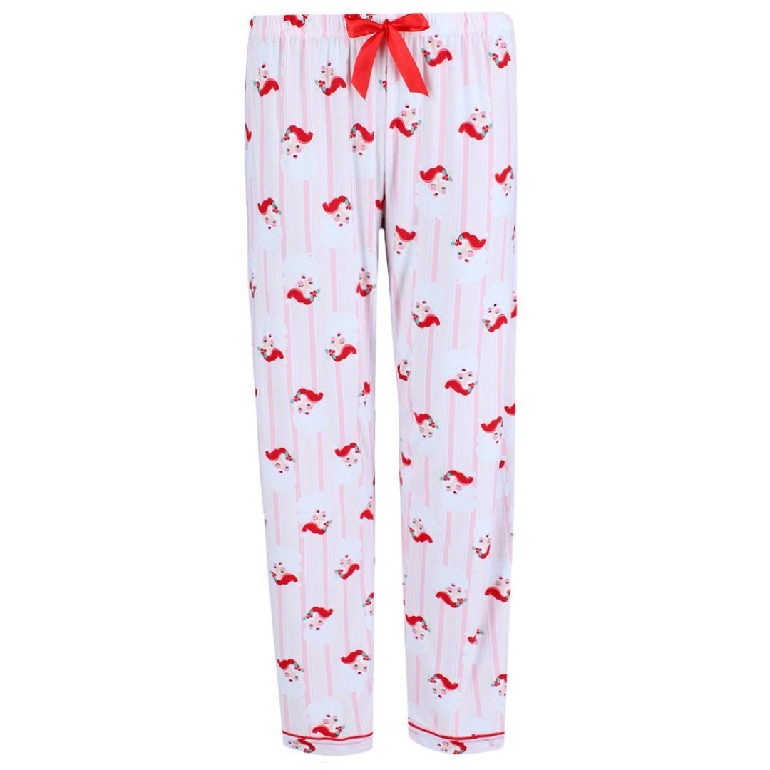 Not a Morning Person Women's Santa Notch Collar Short Sleeve Pajama Set