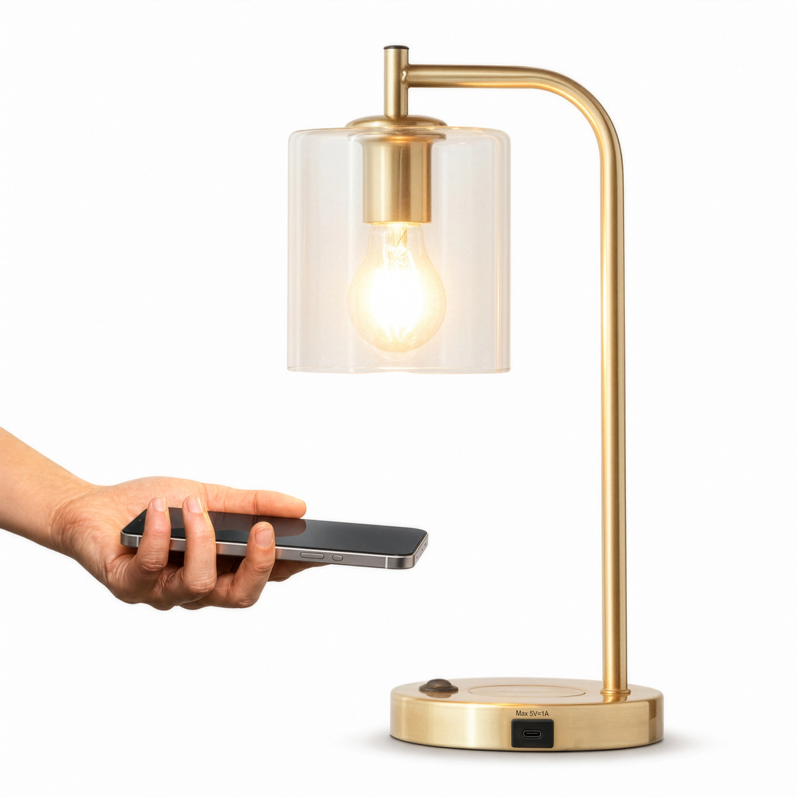 Brightech Elizabeth Type Glass LED Desk Lamp