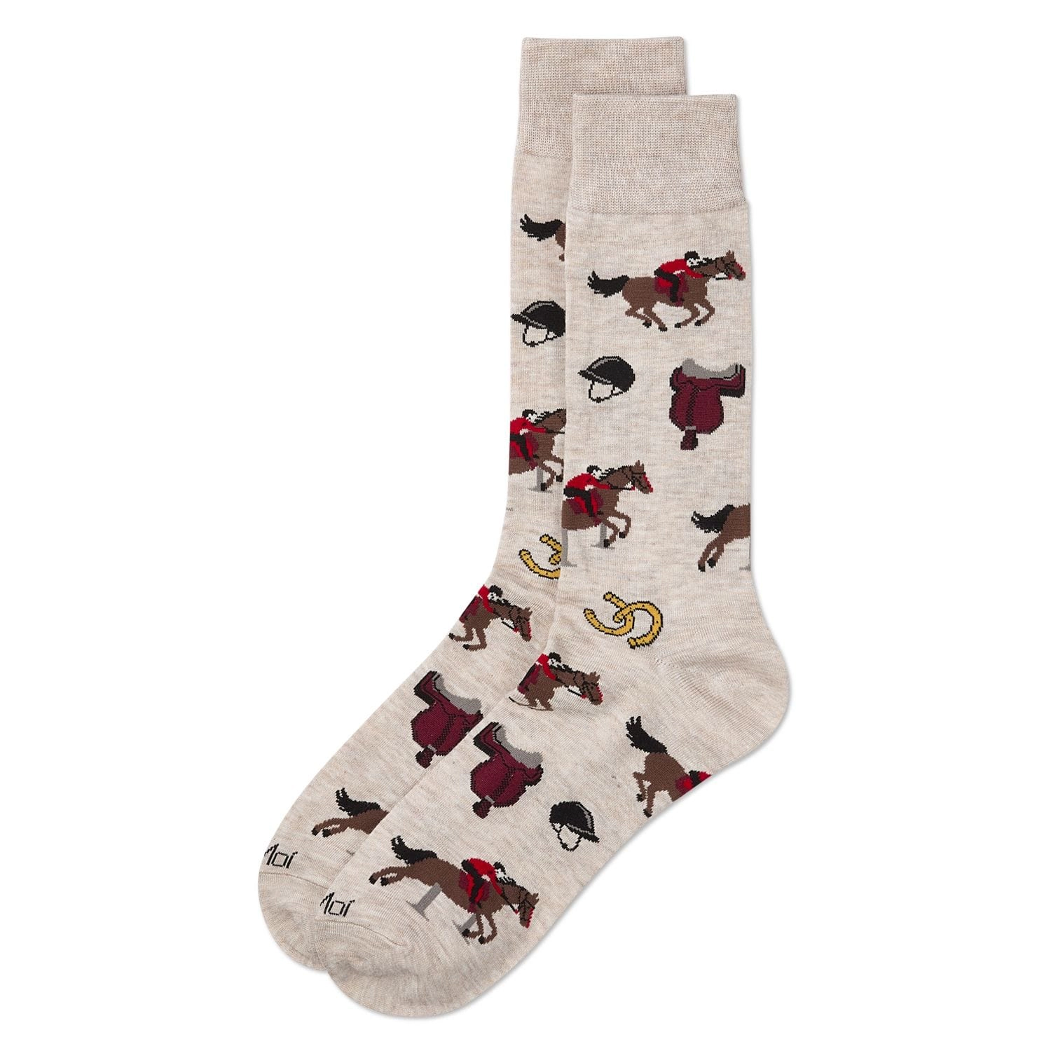 MeMoi Men's Equestrian Rayon From Bamboo Crew Socks