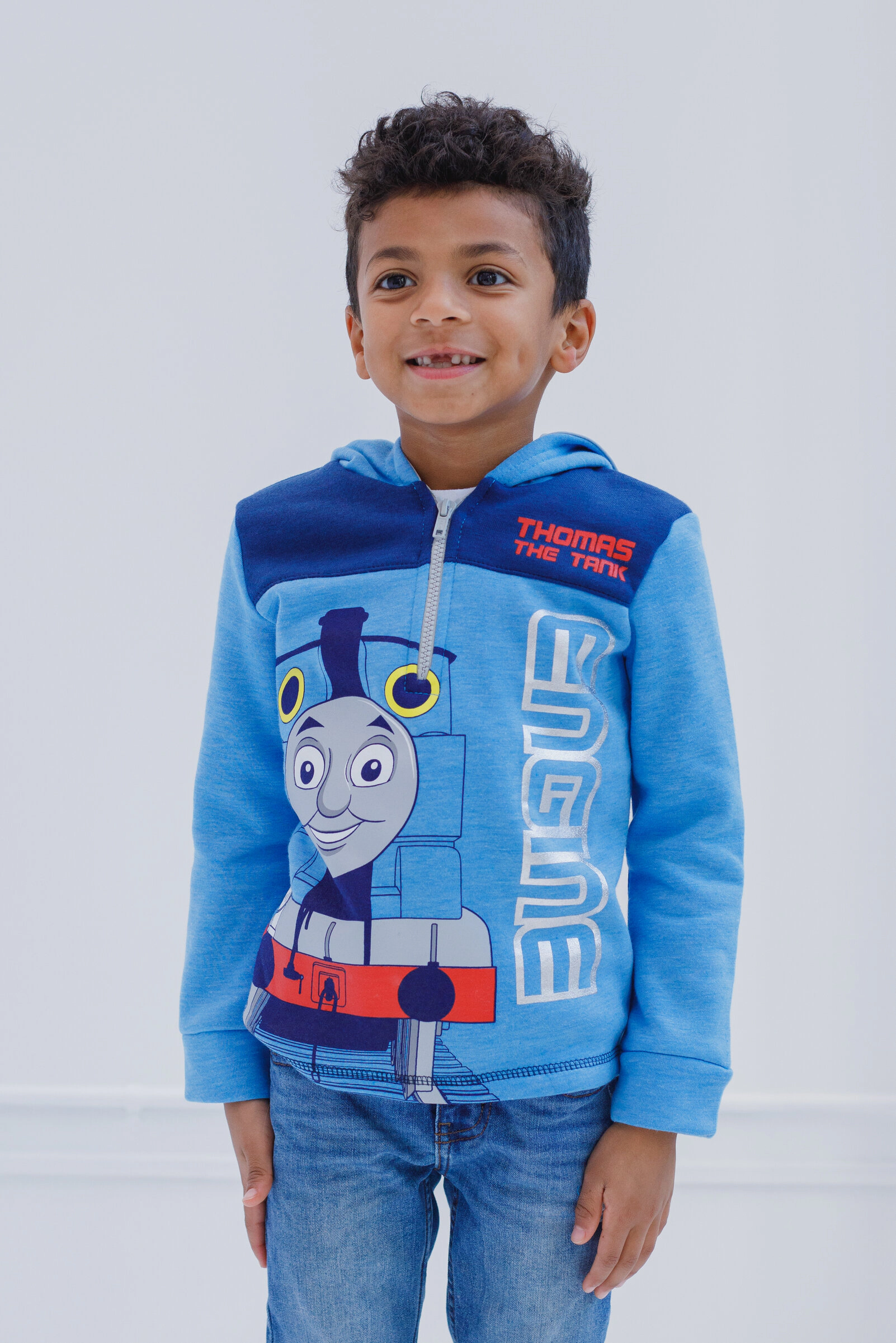 Thomas & Friends Boys' Quarter-Zip Fleece Hoodie