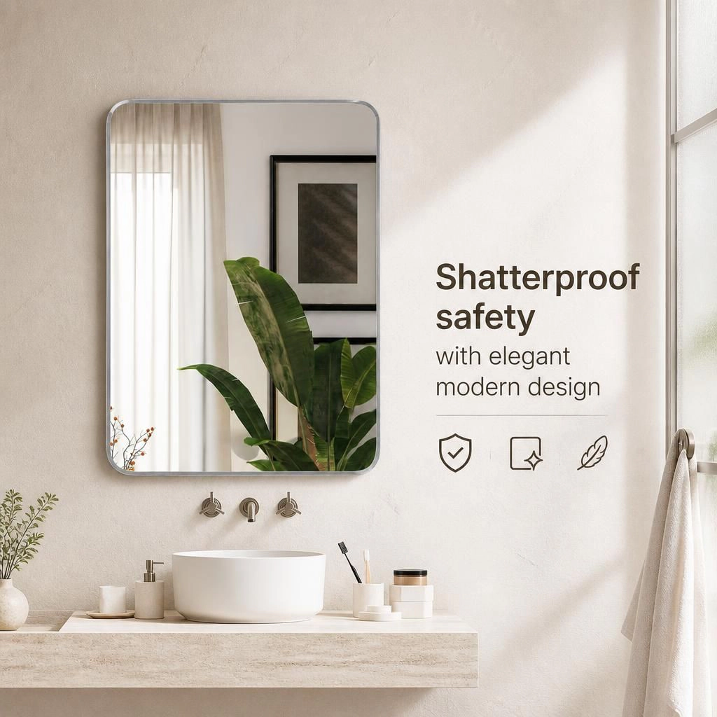 ELEMENT ACE Rectangular Wall Mounted Bathroom Mirror