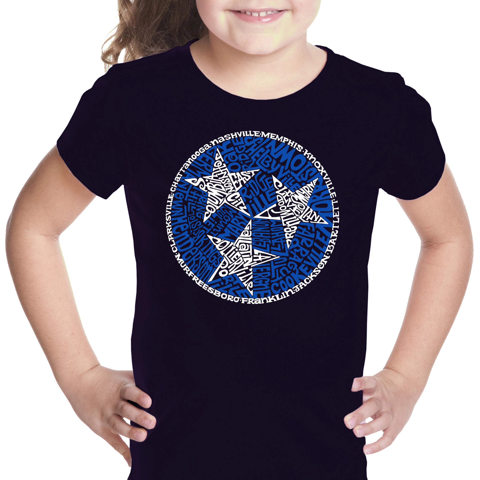 LA Pop Art Girls Word T-Shirt - Tennessee Tristar