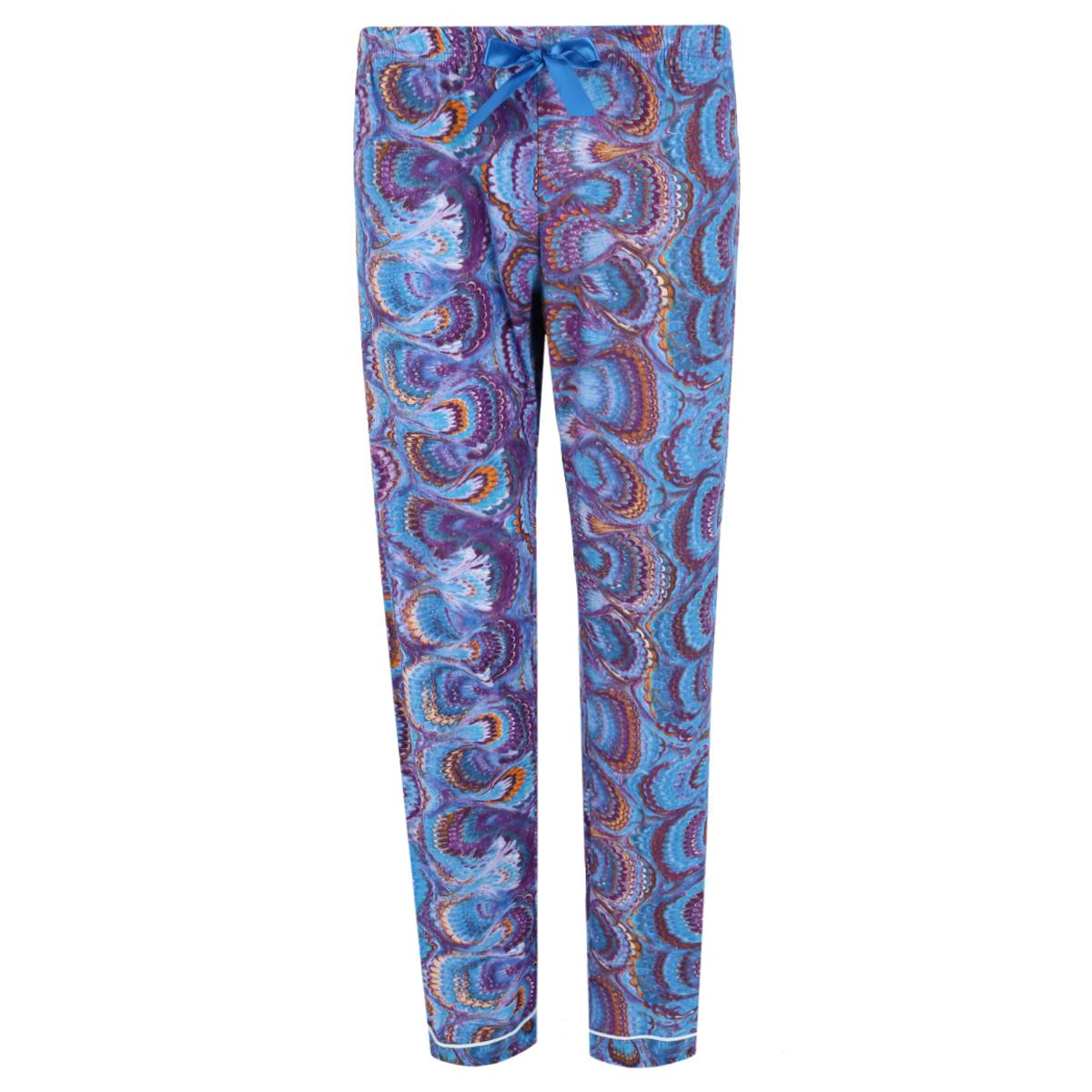 Mentally Exhausted Women's Peacock Swirl Pajama Set