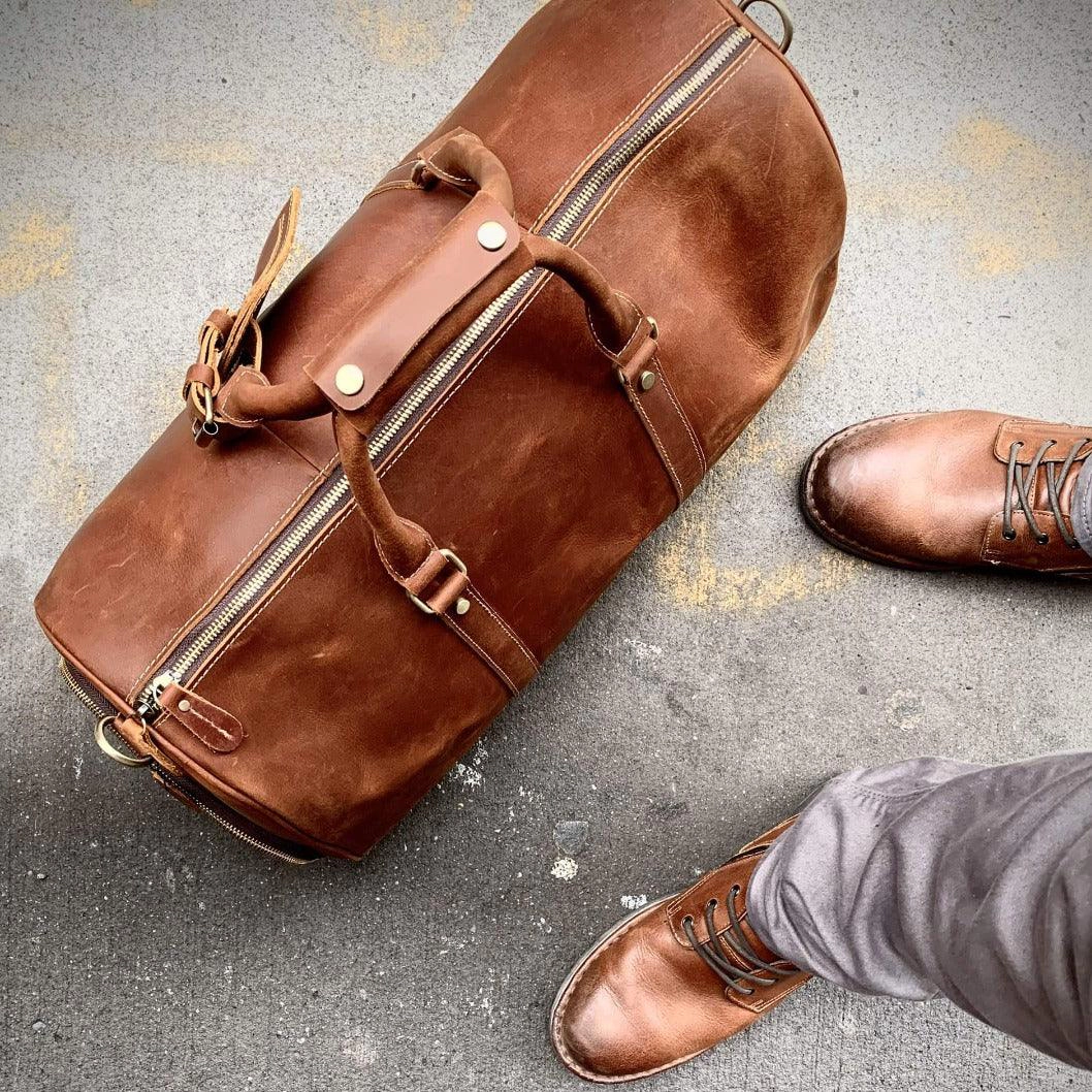 Steel Horse Leather Unisex The Dagny Weekender | Large Duffle Bag