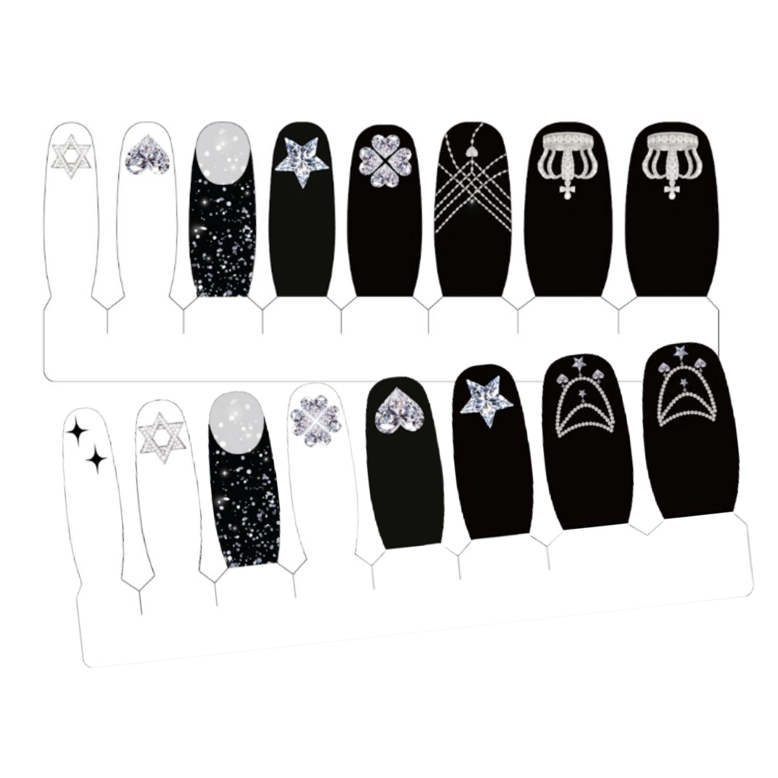XPNail Women's 2-Pack Bundle of Nail Polish Strips Icon 16ct