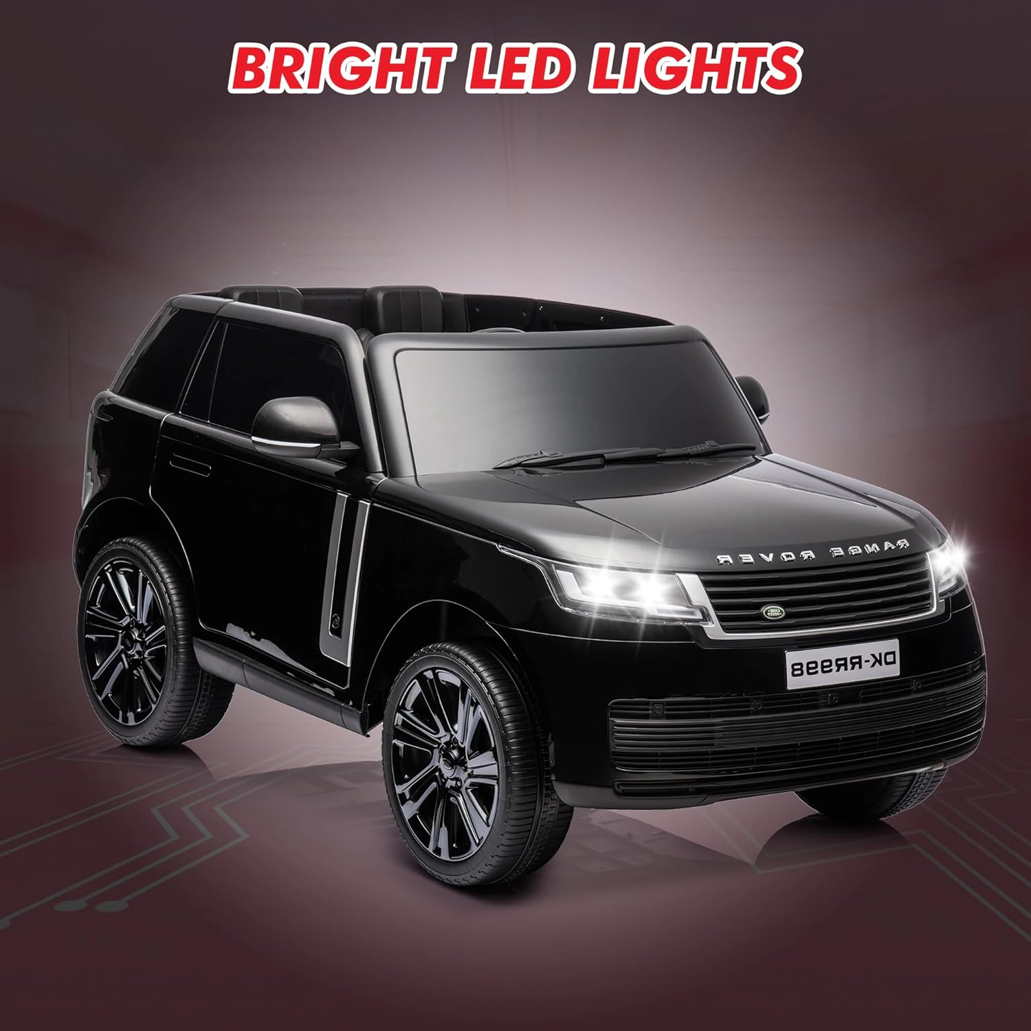 24V Licensed Land Rover 2-Seater Kids Ride On Car, Electric SUV w/Remote, 3 Speeds, Suspension, LED Lights, Music