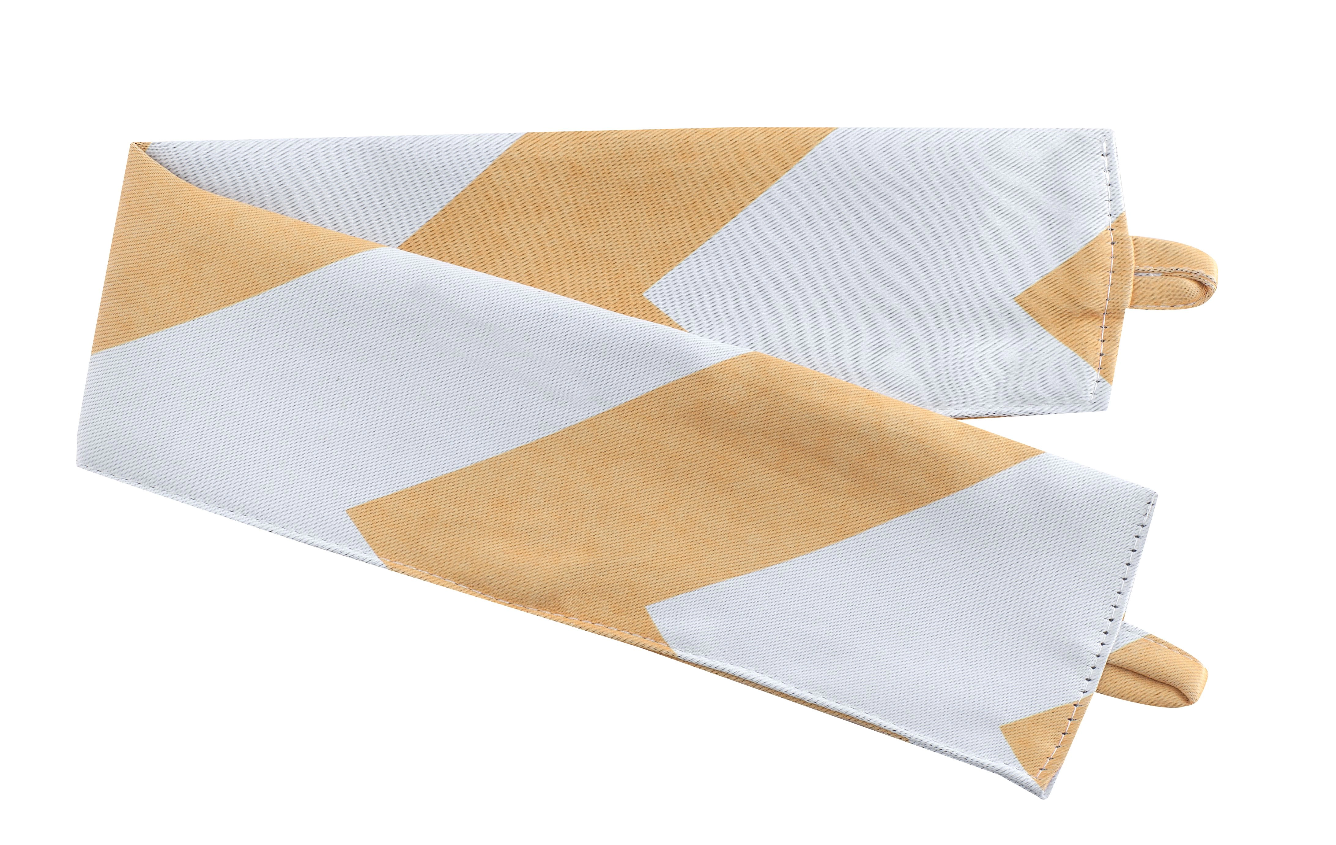 Kate Aurora 2 Piece Yellow Chevron Room Darkening Grommet Top Window Curtain Panels