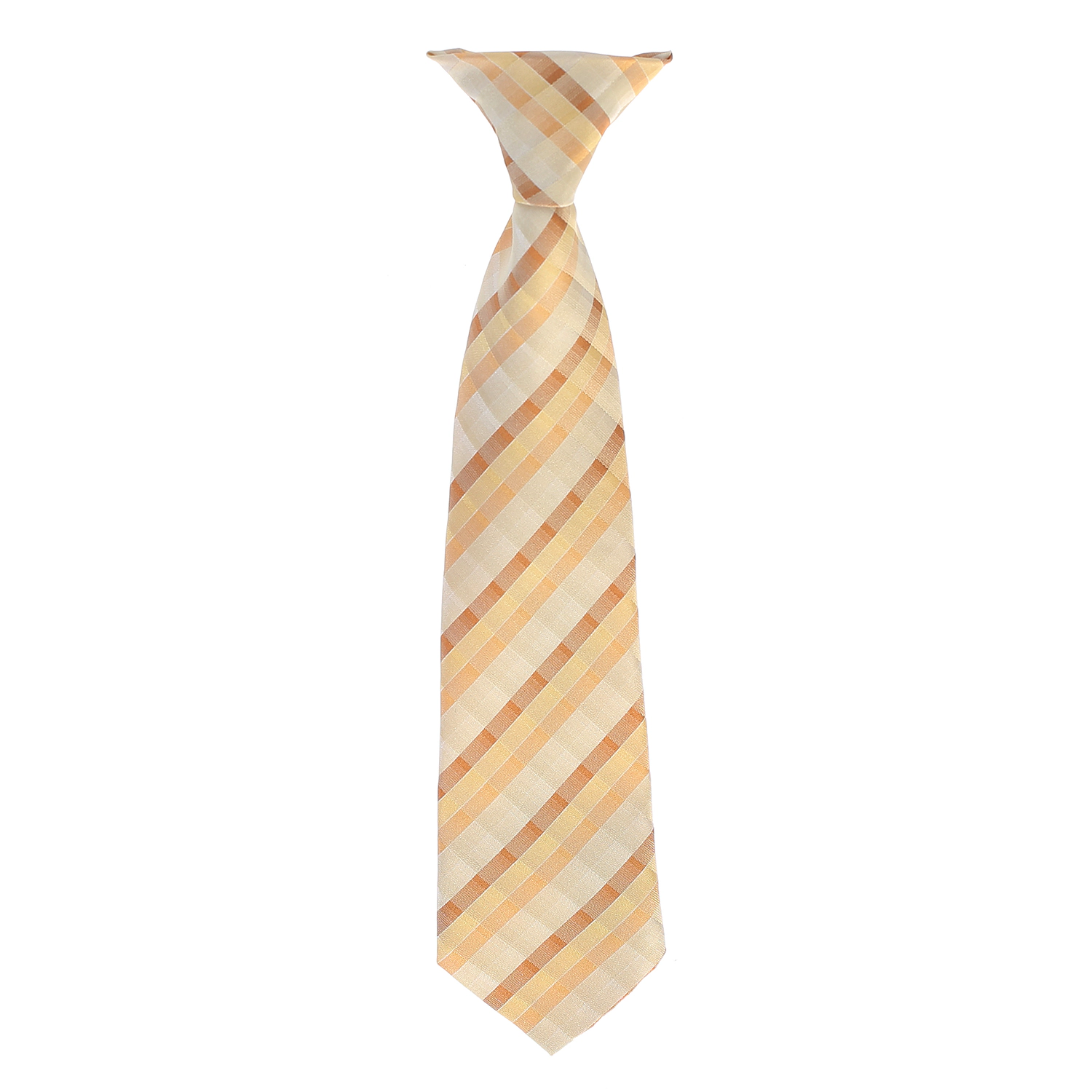 Gioberti Boy's Long Sleeve Dress Shirt And Plaid Tie Accessories Set