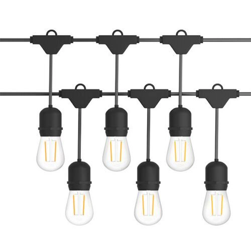 Slickblue Waterproof Outdoor Hanging Lights with Warm White Glow