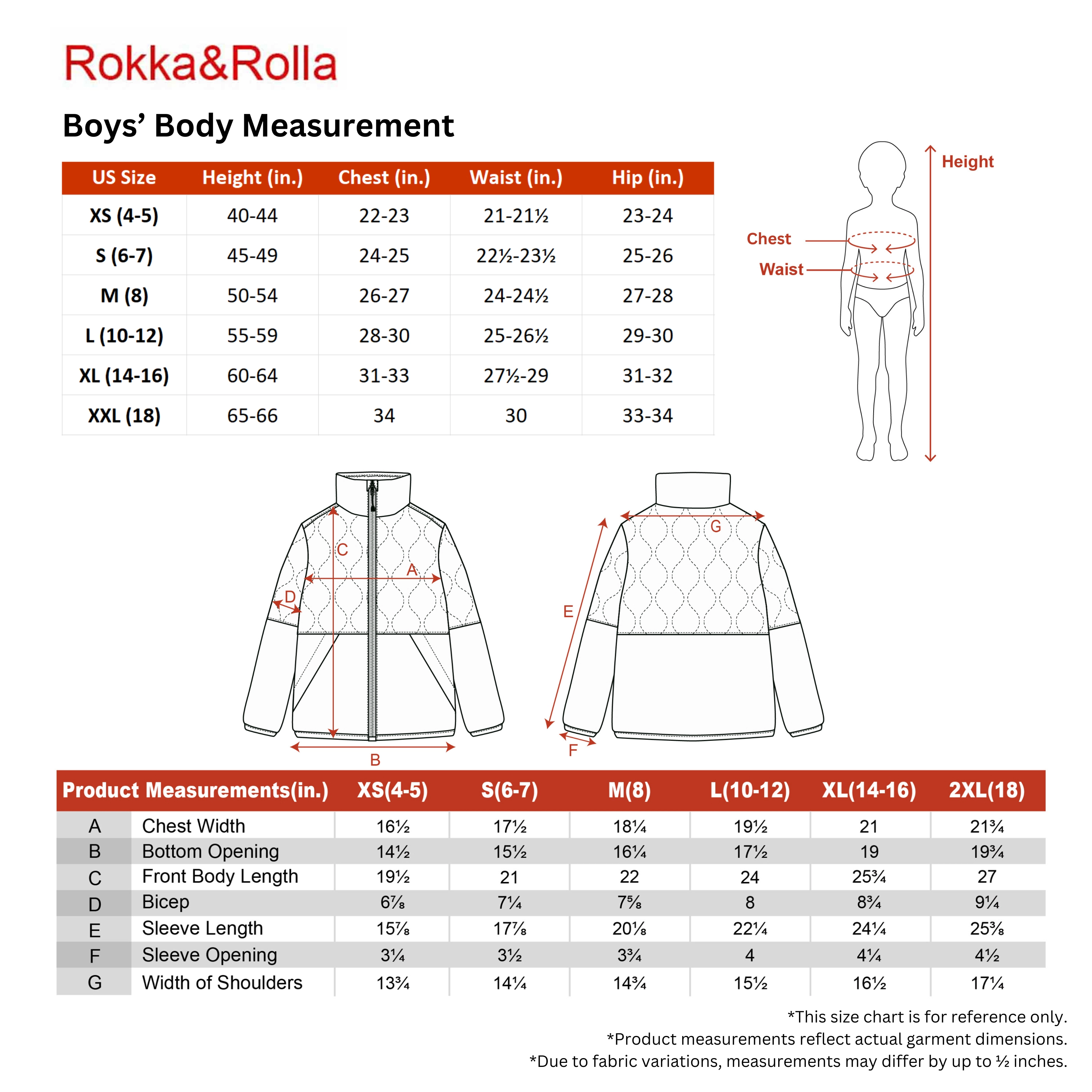Rokka&Rolla Little & Big Kid Boys Reversible Puffer Fleece Jacket