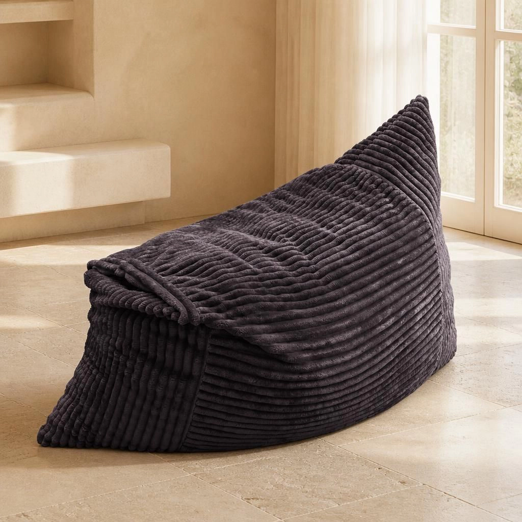GOODSILO Comfortable Corduroy Lazy Bean Bag Chair