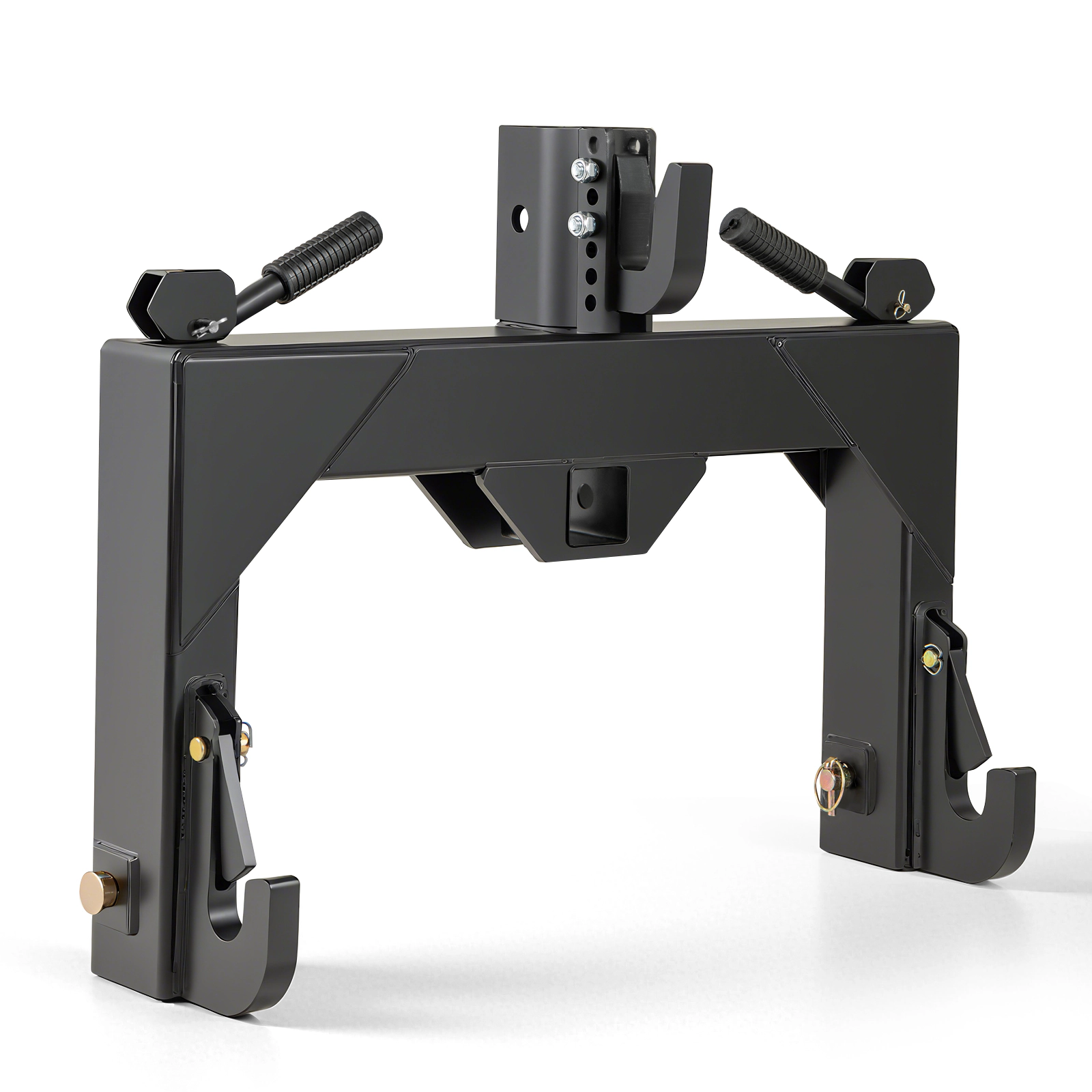 SUGIFT 3000-lb Capacity 5-Level Adjustable 3-Point Quick Hitch with 2-in Receiver and Dual Pin Hooks