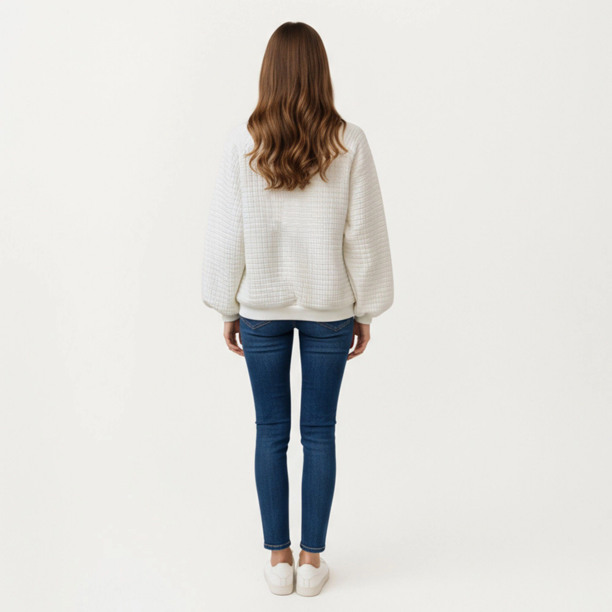 Anna-Kaci Women's Long Sleeve Button Front Textured Waffle Knit Pullover with Collar