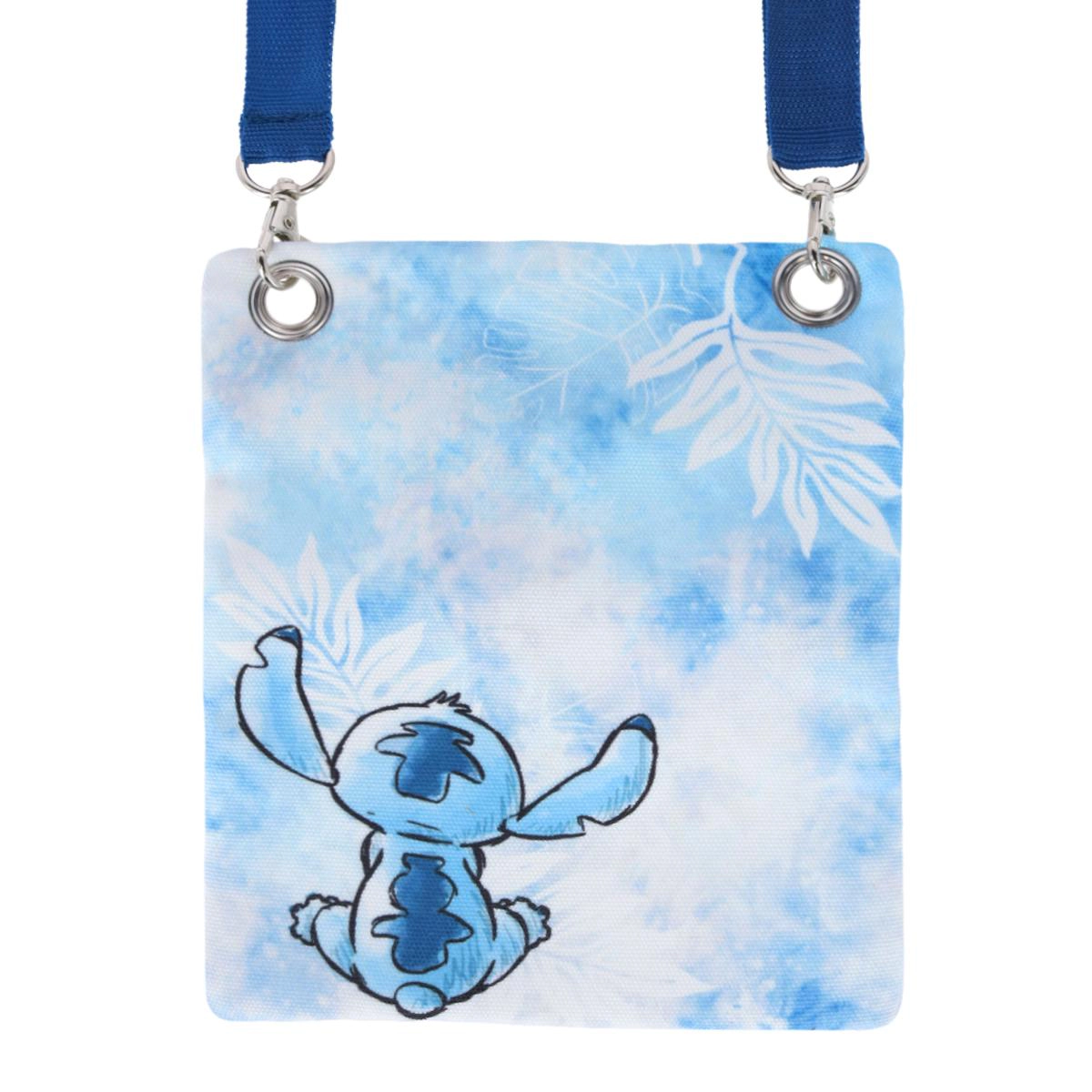 Jerry Leigh Disney Stitch Blue Passport Crossbody Bag