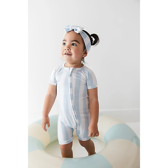 Charlie Lou Baby Unisex Cotton Candy Stripes Shortie Romper