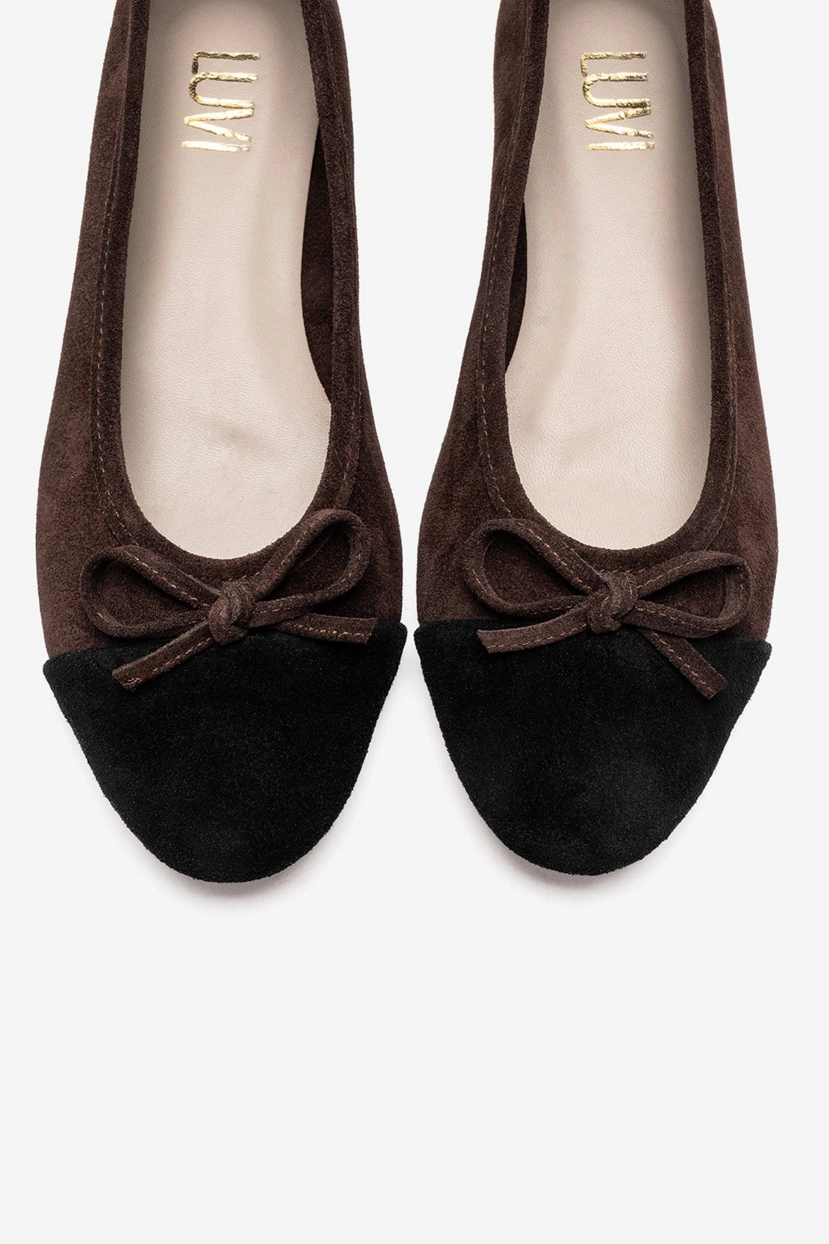 Forever & Always Womens Boleo Leather Ballet Flats