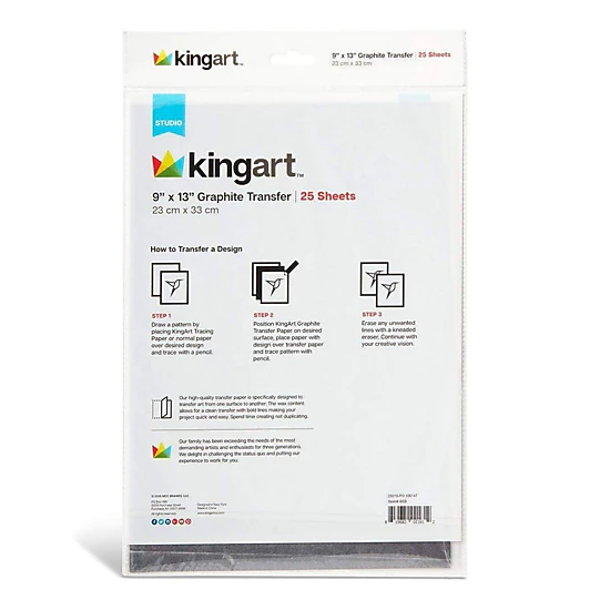 KINGART Graphite Transfer Paper 9