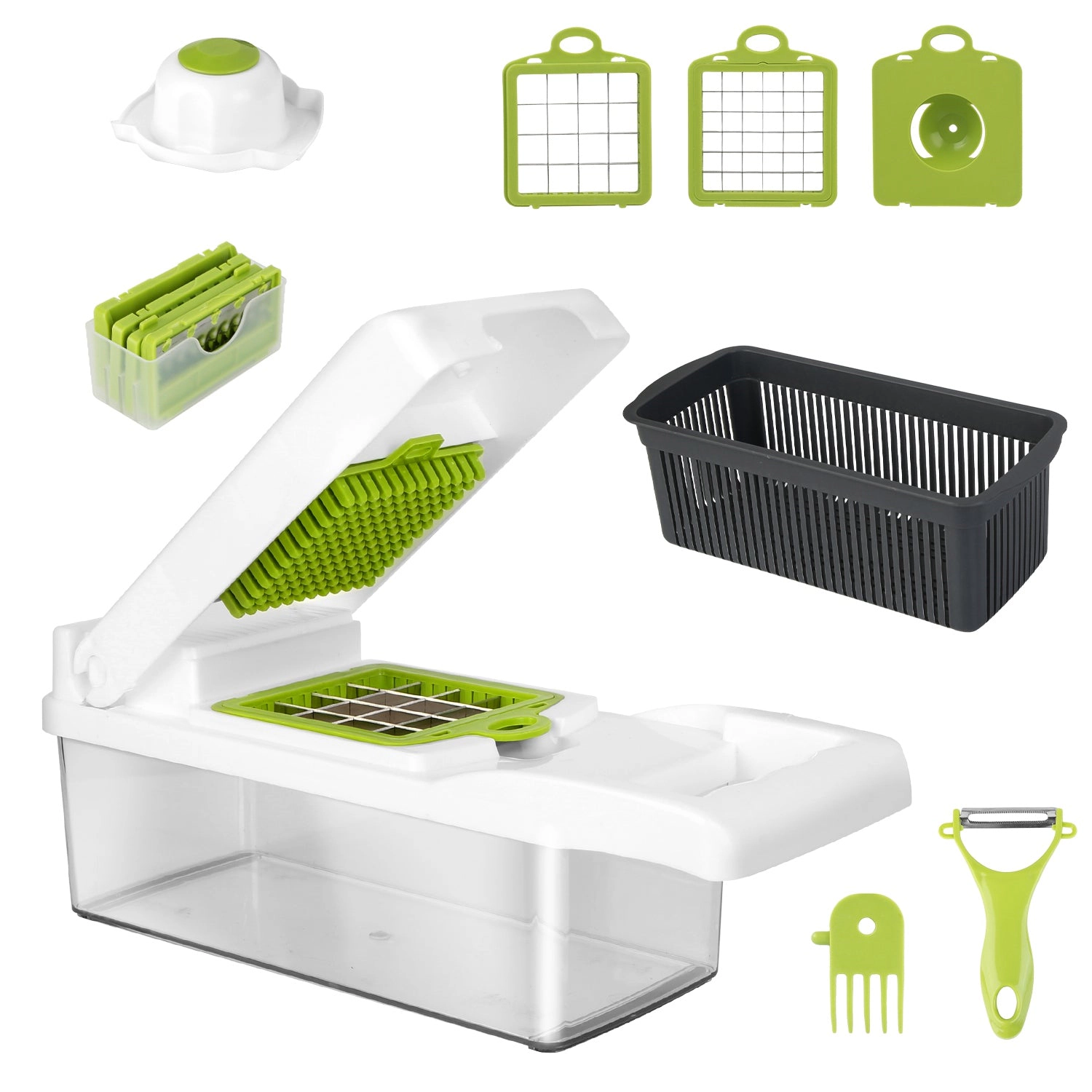 GBruno 12-in-1 Vegetable Chopper With Container