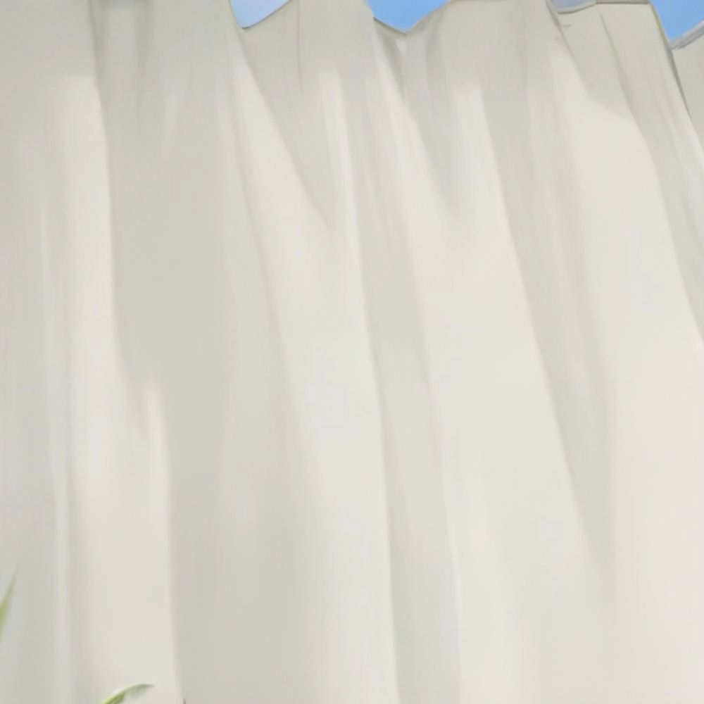 Commonwealth Outdoor Decor Escape Voile Hook and Loop Tab Curtain Panel - 54x84" - Ivory