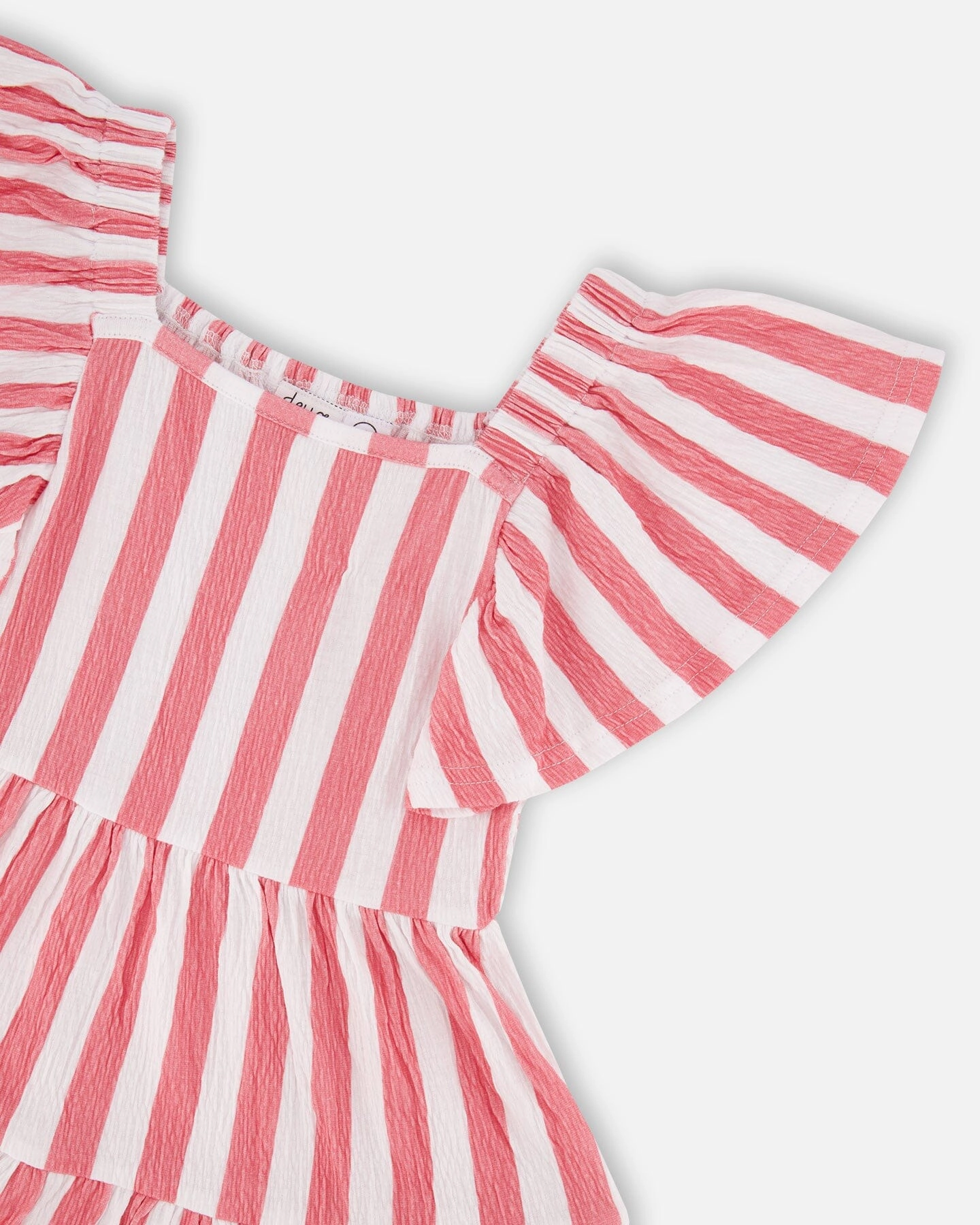Deux par Deux Girls Crinkle Jersey Dress and Stripes