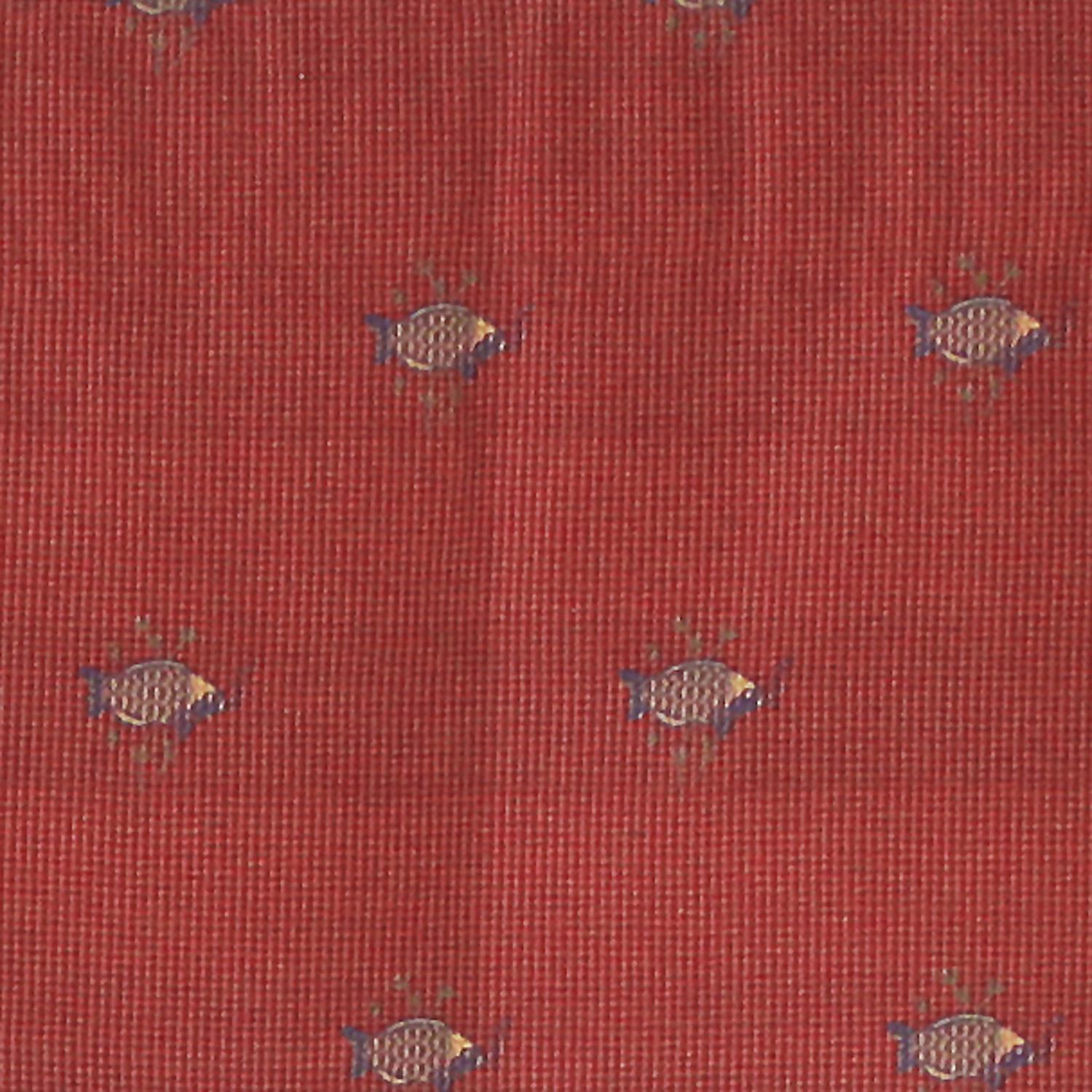 RLF Home Bubbles Tailored 100% Cotton with Fully Lined 3" Rod Pocket Valnance for Windows 50" x 14" Red