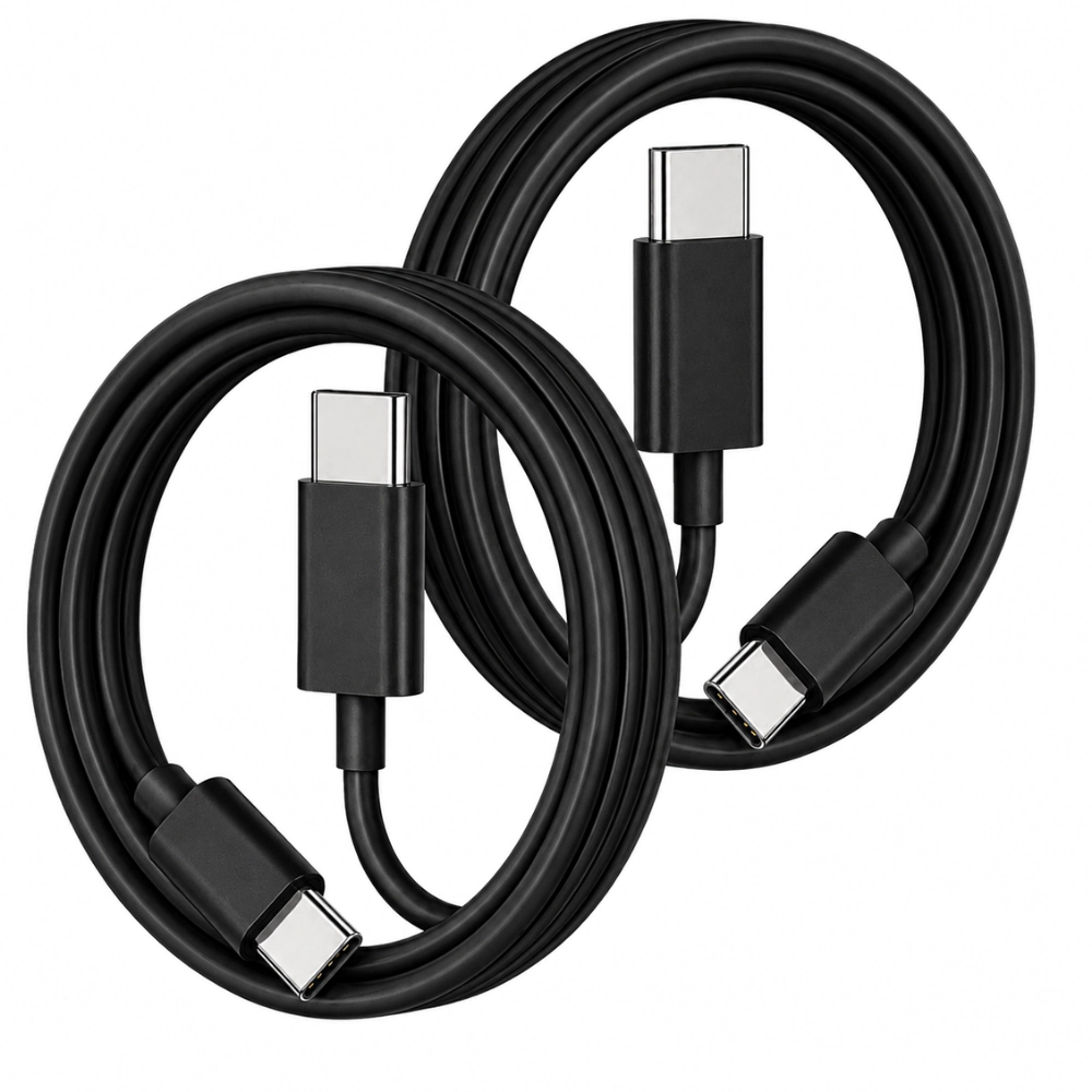 Qixxronics 3FT USB-C to Cable for Charging and Data Transfer 2-Pack