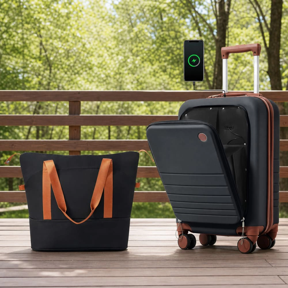 WOW PIONEER Lightweight Hard Case Luggage