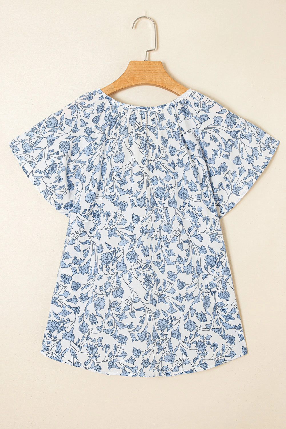 Threaded Pear Womens Avianna Print Fantasy Fluttering Blouse