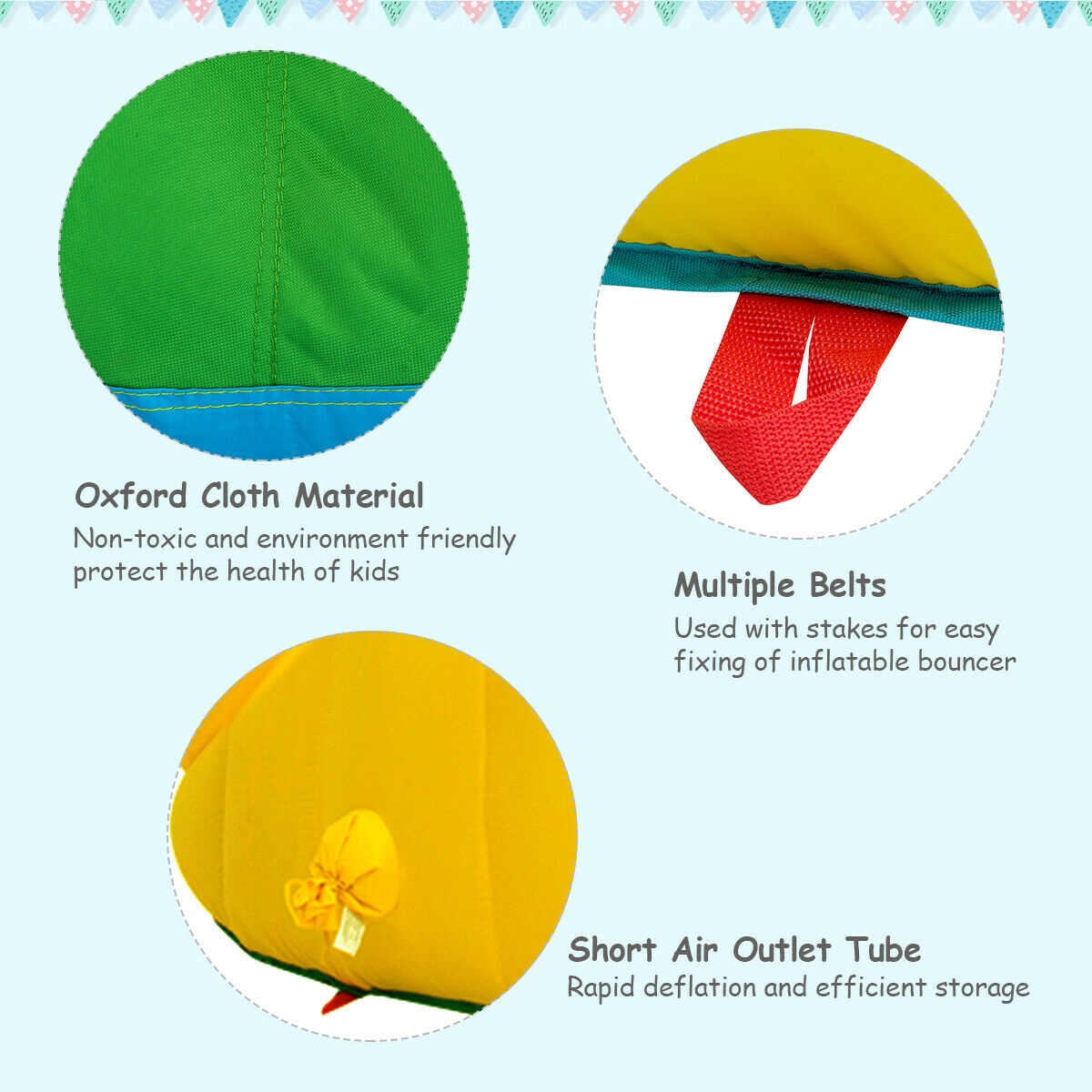 SUGIFT Climbing Wall Basketball Rim and Splash Pool Kids Inflatable Water Slide Bounce House