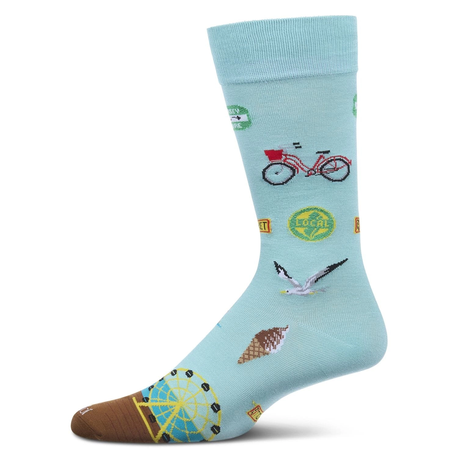 MeMoi Men's New Jersey Rayon From Bamboo Crew Socks
