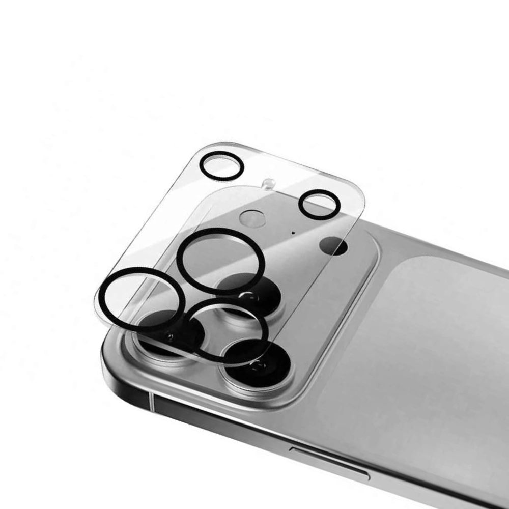 Qixxronics 3x Camera Lens Protector for iPhone 17 Pro Camera Lens Tempered Glass Protector [Night Circle]