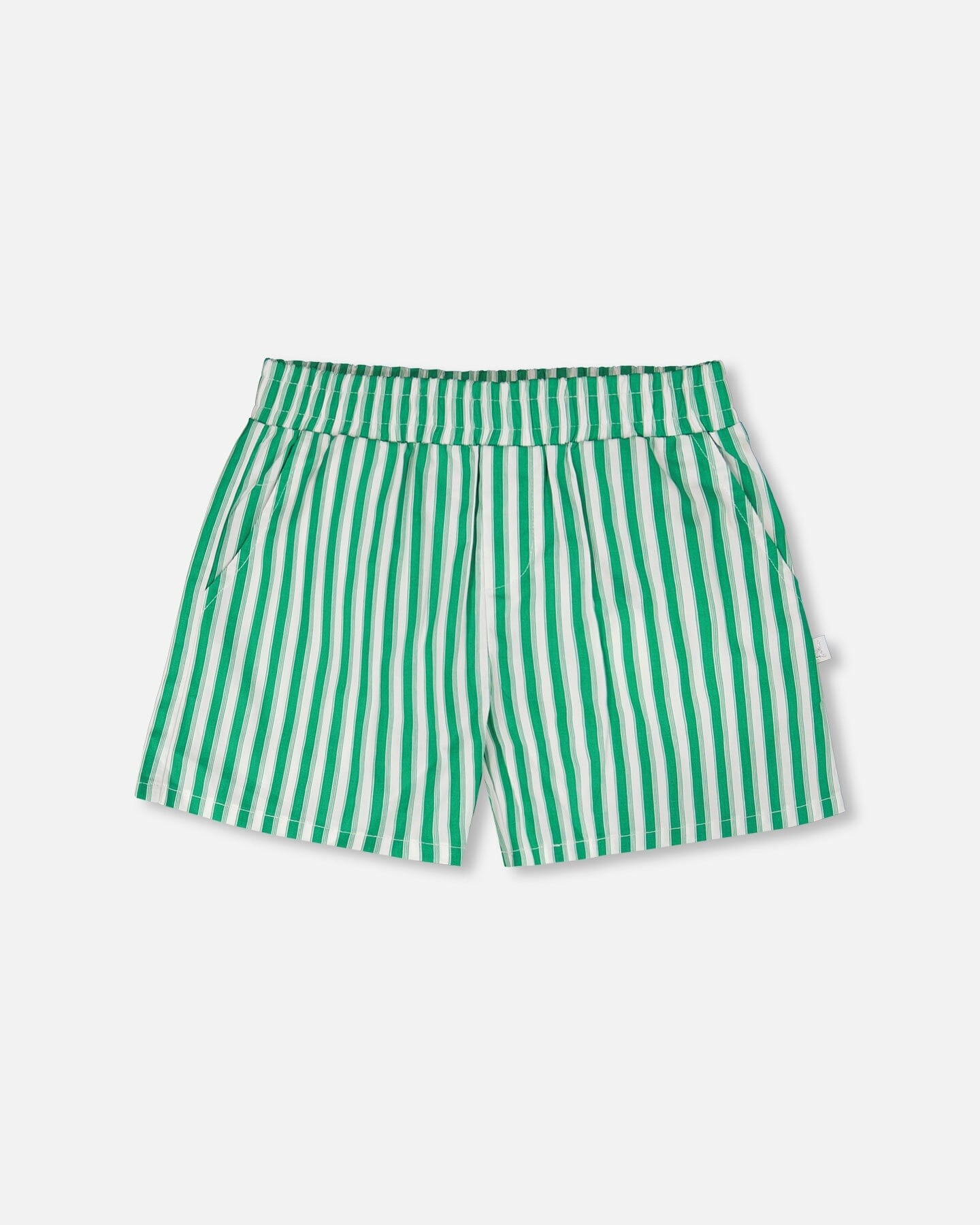 Deux par Girls Striped Elastic Waist Shorts